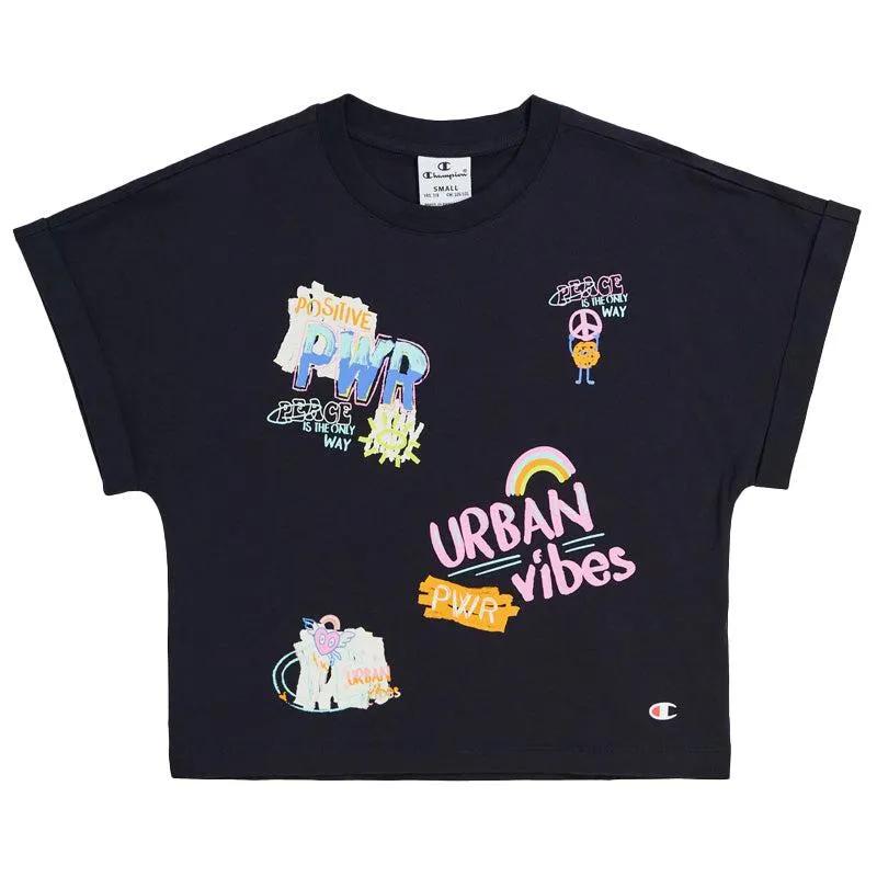 T-shirt bambina Girocollo Graffiti