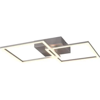 Plafoniera LED Trail 2500 lm bianco neutro 60x7x35 cm titano