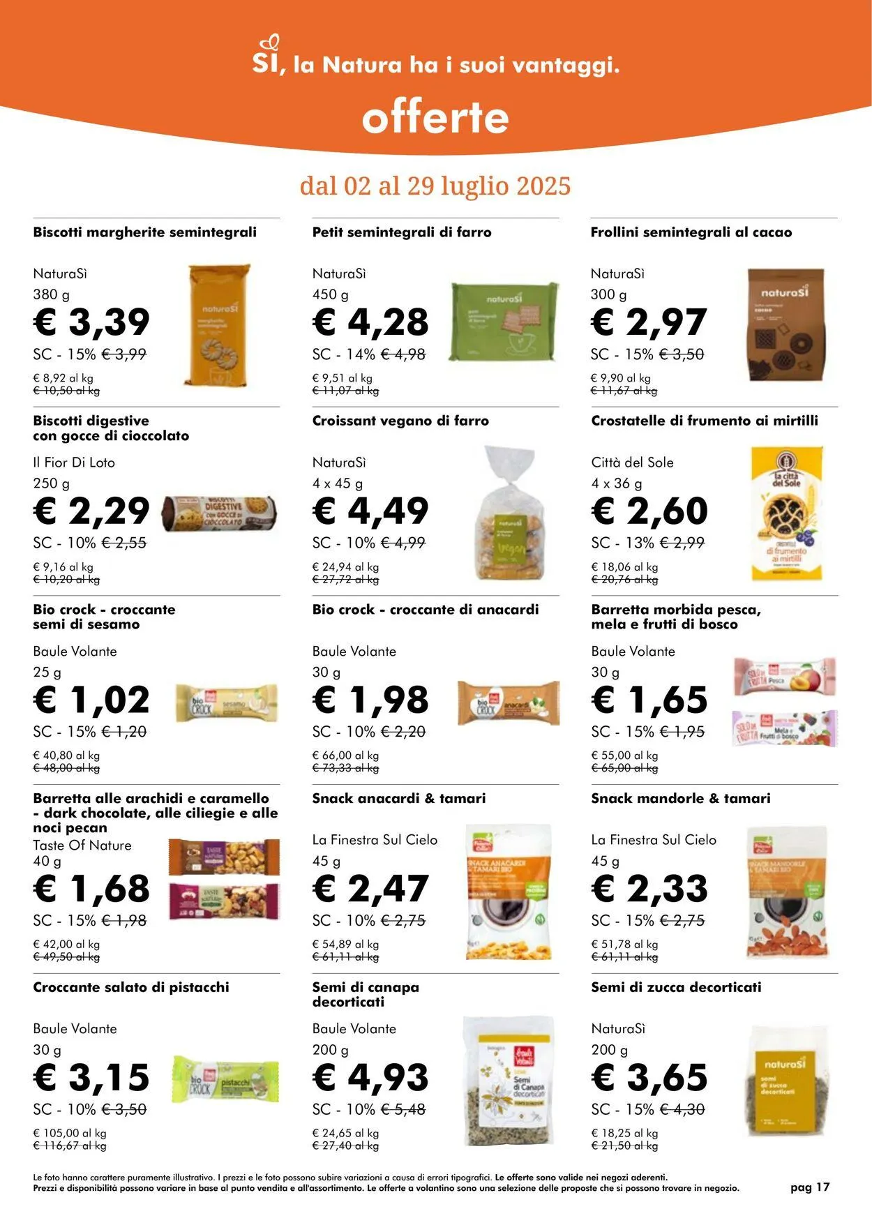 Natura Sì Volantino attuale da 1 luglio a 31 luglio di 2025 - Pagina del volantino 17