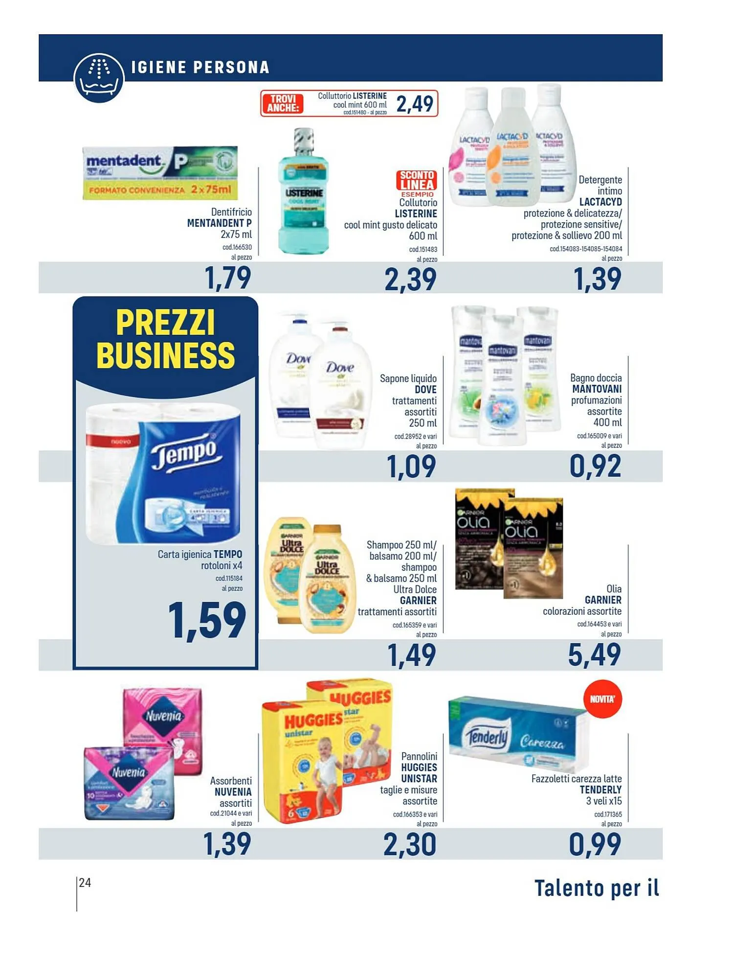 Volantino Talento Professional Store da 26 febbraio a 10 marzo di 2024 - Pagina del volantino 24