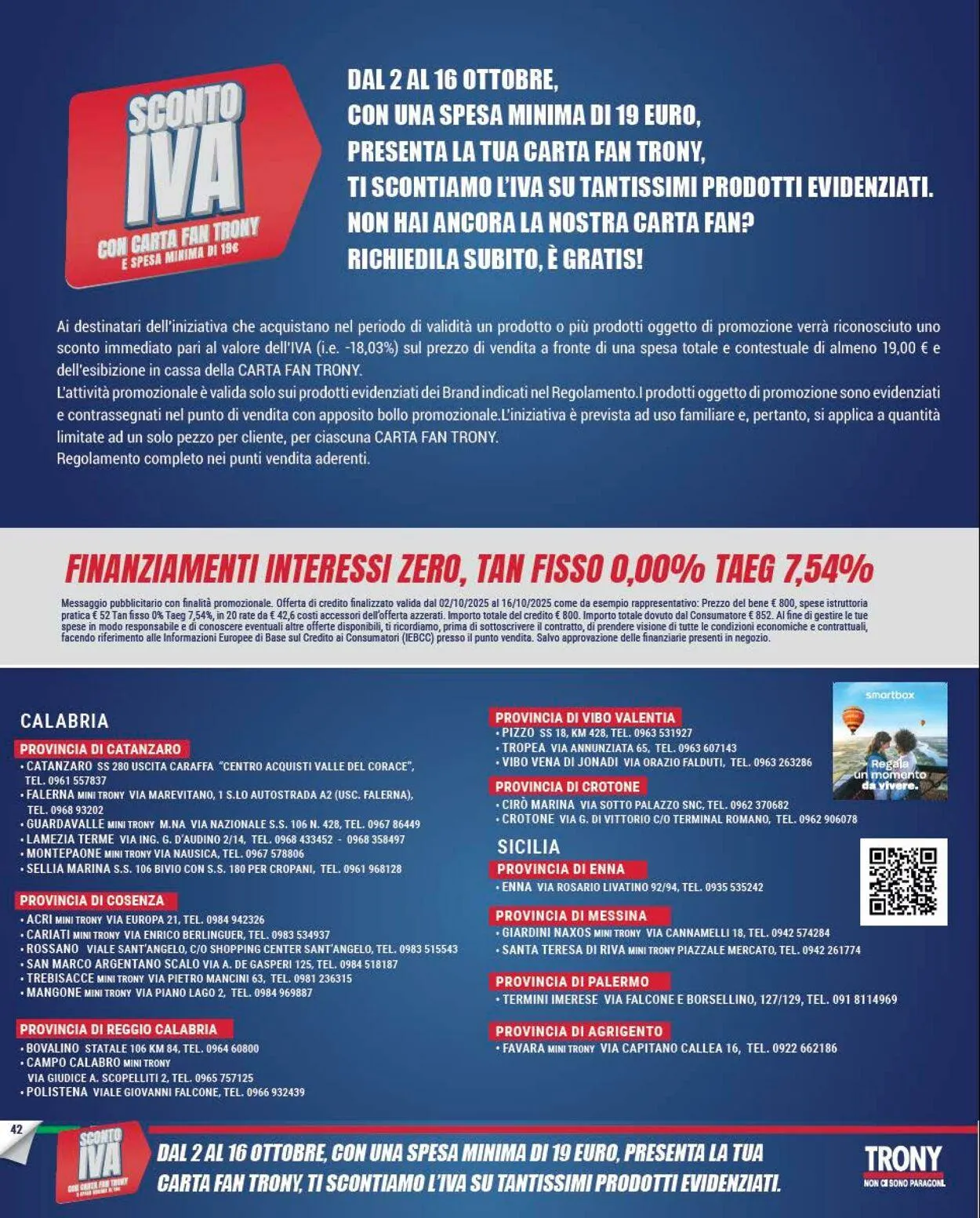 Trony - Palermo Volantino attuale da 2 ottobre a 16 ottobre di 2025 - Pagina del volantino 42