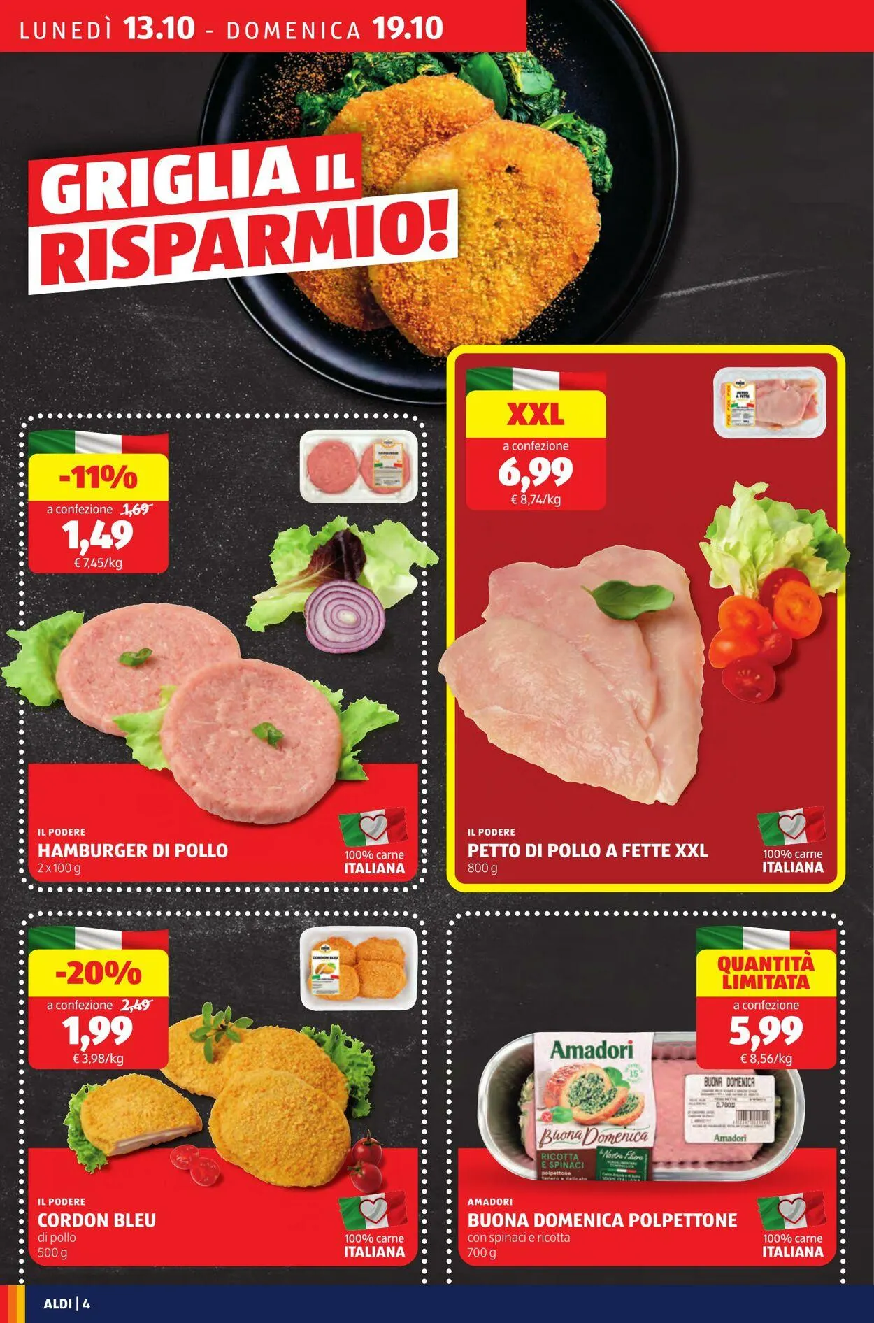 Aldi Volantino attuale da 13 ottobre a 19 ottobre di 2025 - Pagina del volantino 4