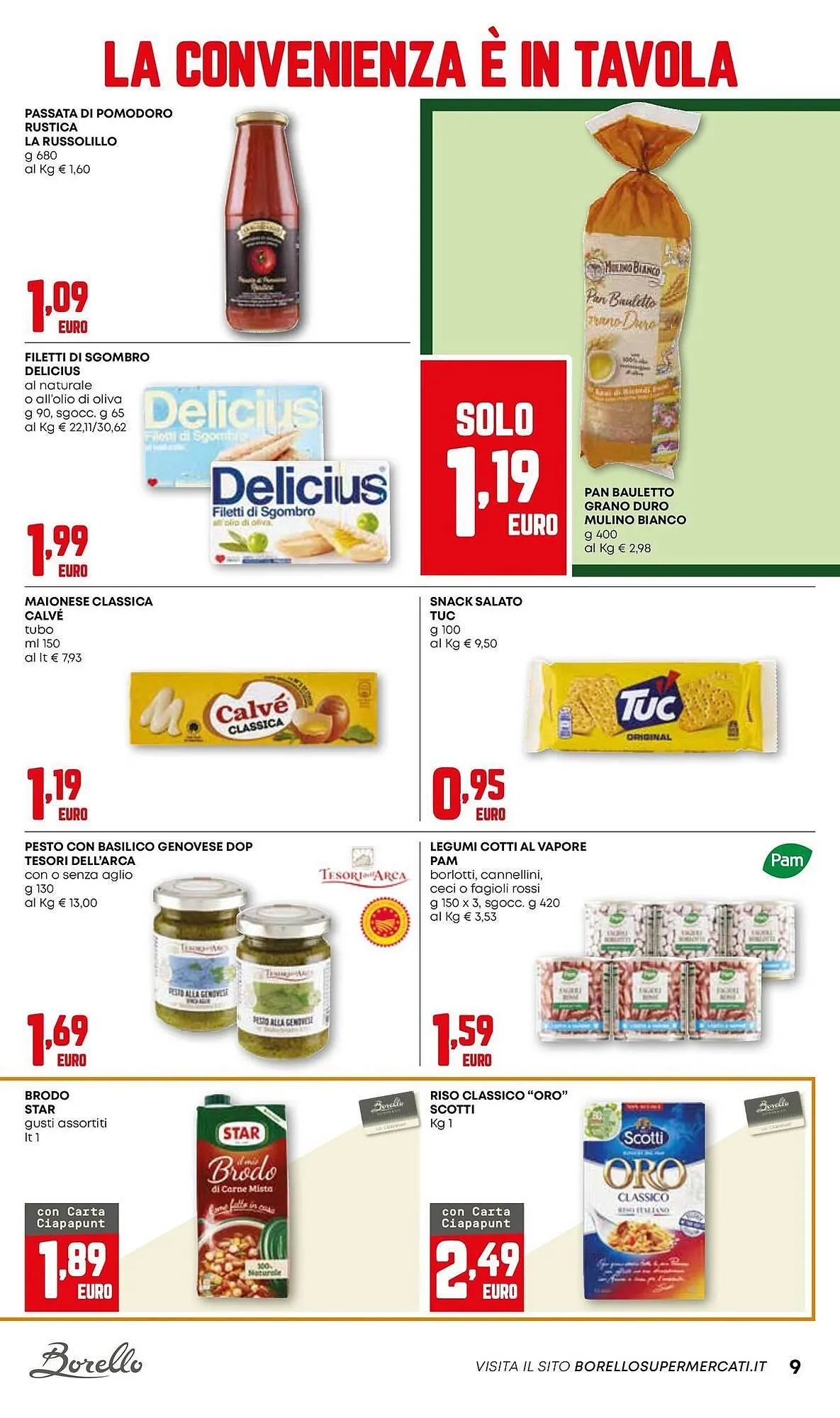 Volantino Borello Supermercati da 4 dicembre a 17 dicembre di 2025 - Pagina del volantino 9