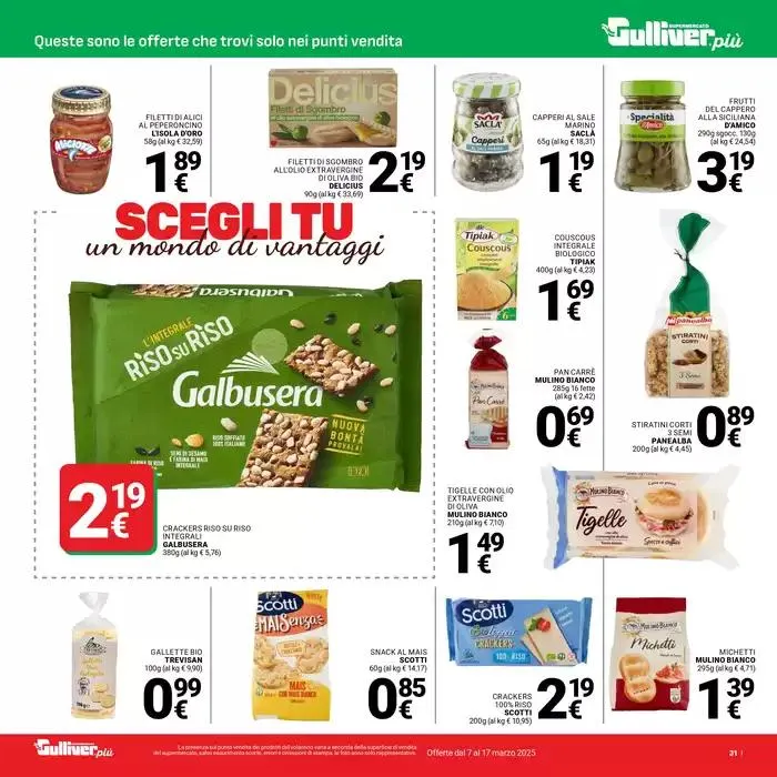 Scegli tu un mondo di vantaggi da 7 marzo a 17 marzo di 2025 - Pagina del volantino 31