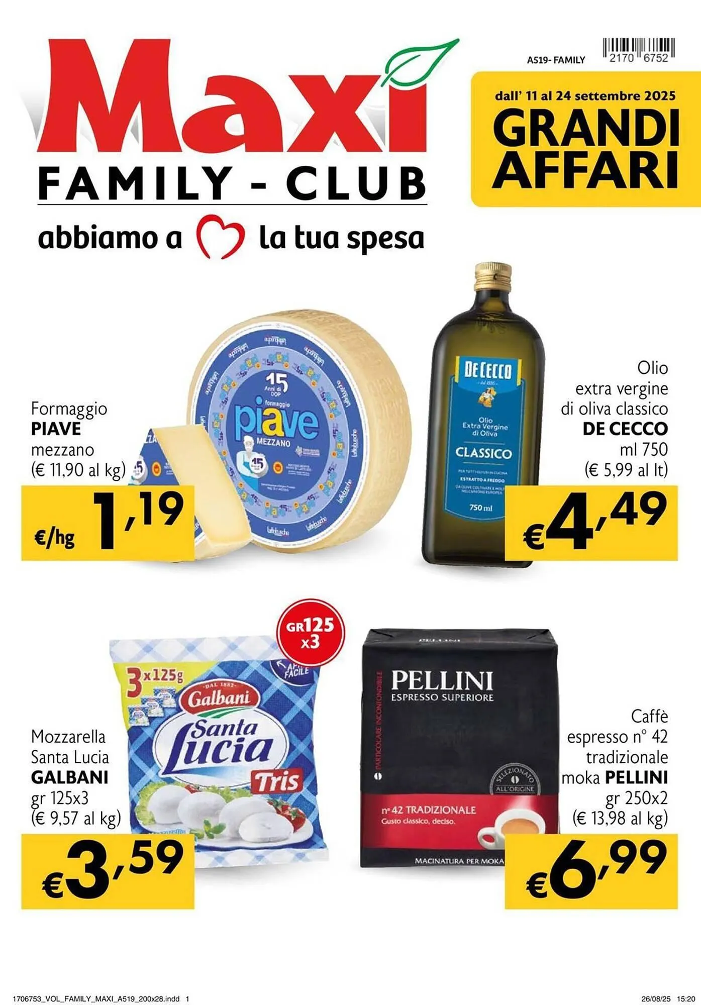 Volantino Maxi Family da 11 settembre a 24 settembre di 2025 - Pagina del volantino 1