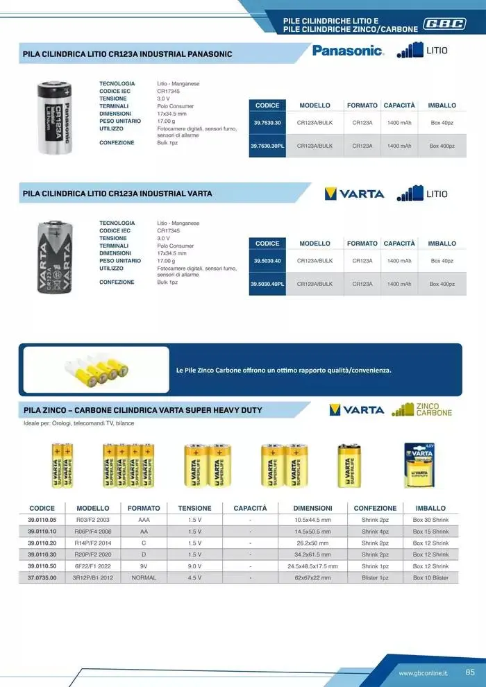Catalogo Batteries and Power da 7 marzo a 31 dicembre di 2025 - Pagina del volantino 85