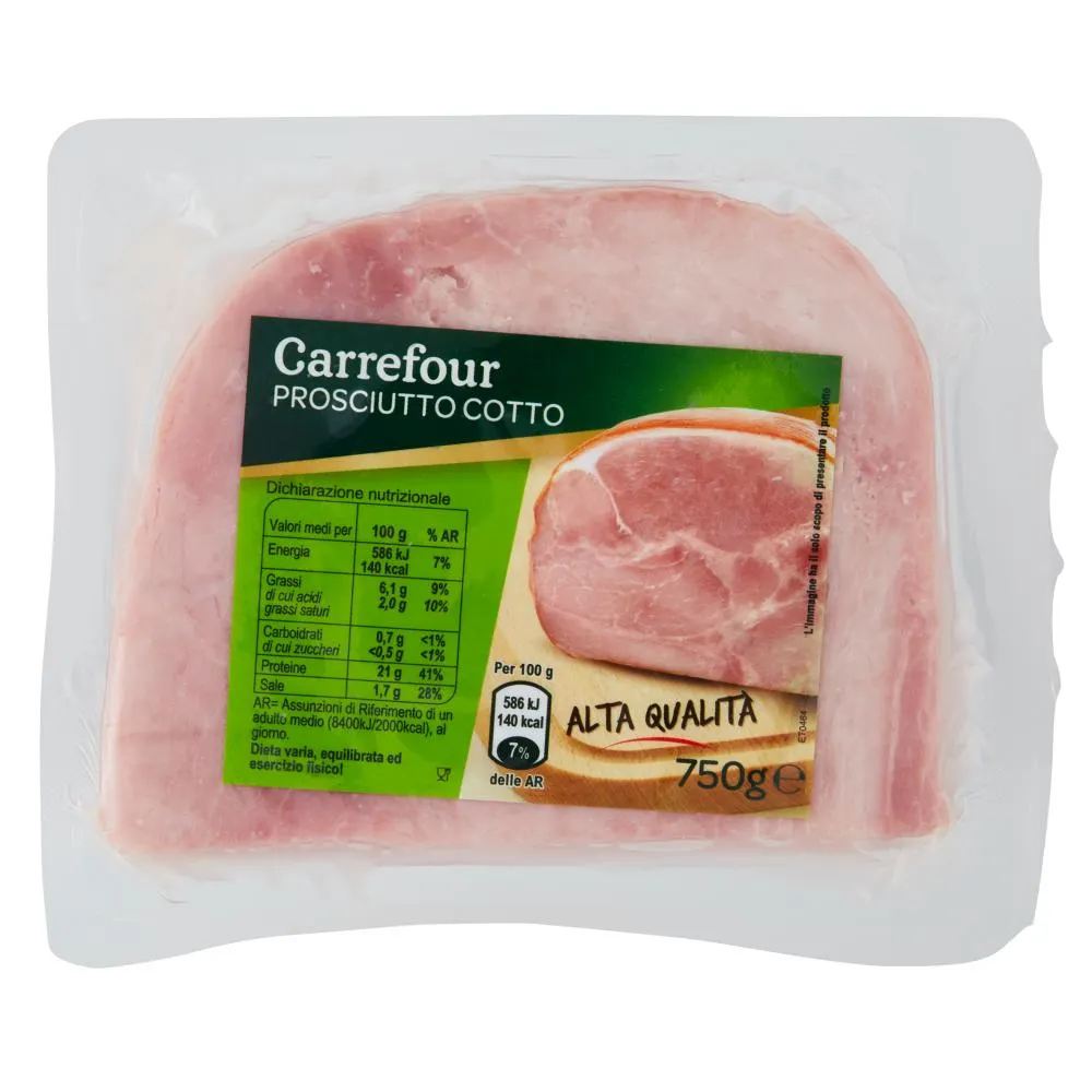 Carrefour Prosciutto Cotto Alta Qualità 750 g