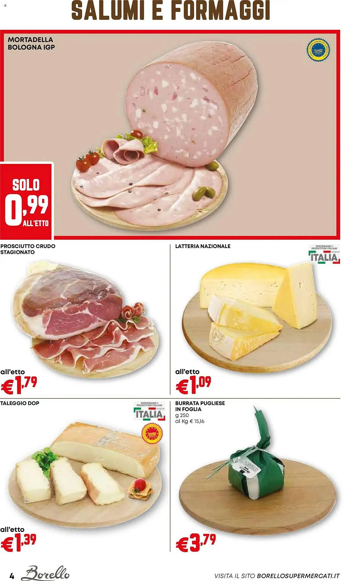 Volantino Borello Supermercati da 23 ottobre a 5 novembre di 2025 - Pagina del volantino 4