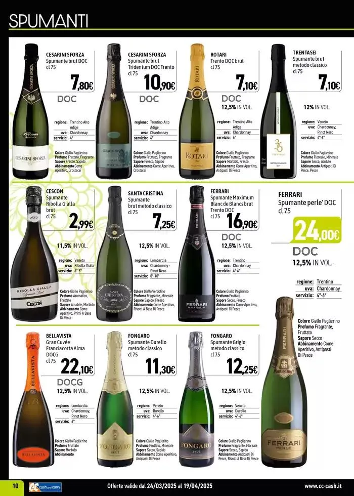 Carta Vini Primavera-Estate 2025 da 24 marzo a 19 aprile di 2025 - Pagina del volantino 10