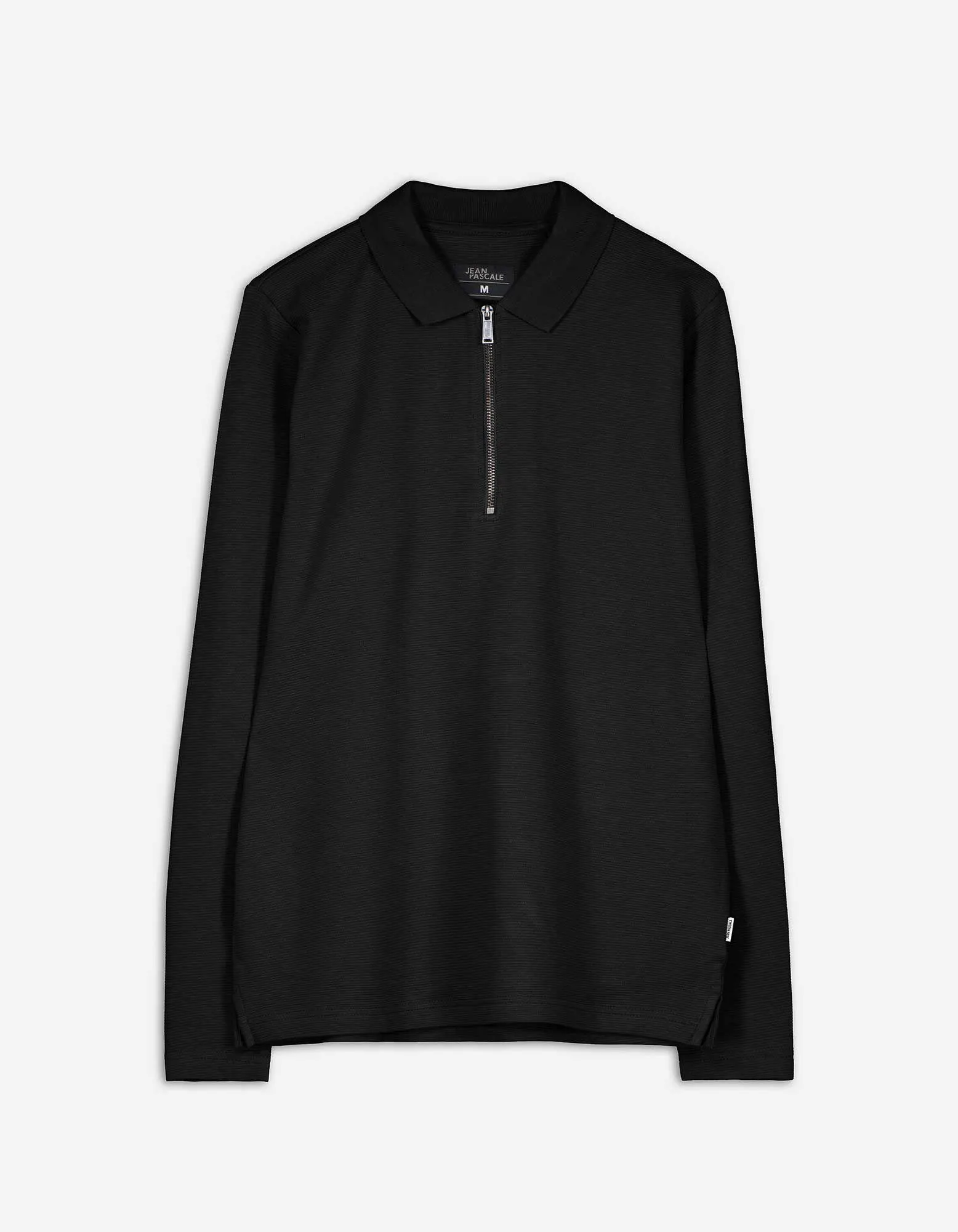 Maglia a maniche lunghe - Zip - nero