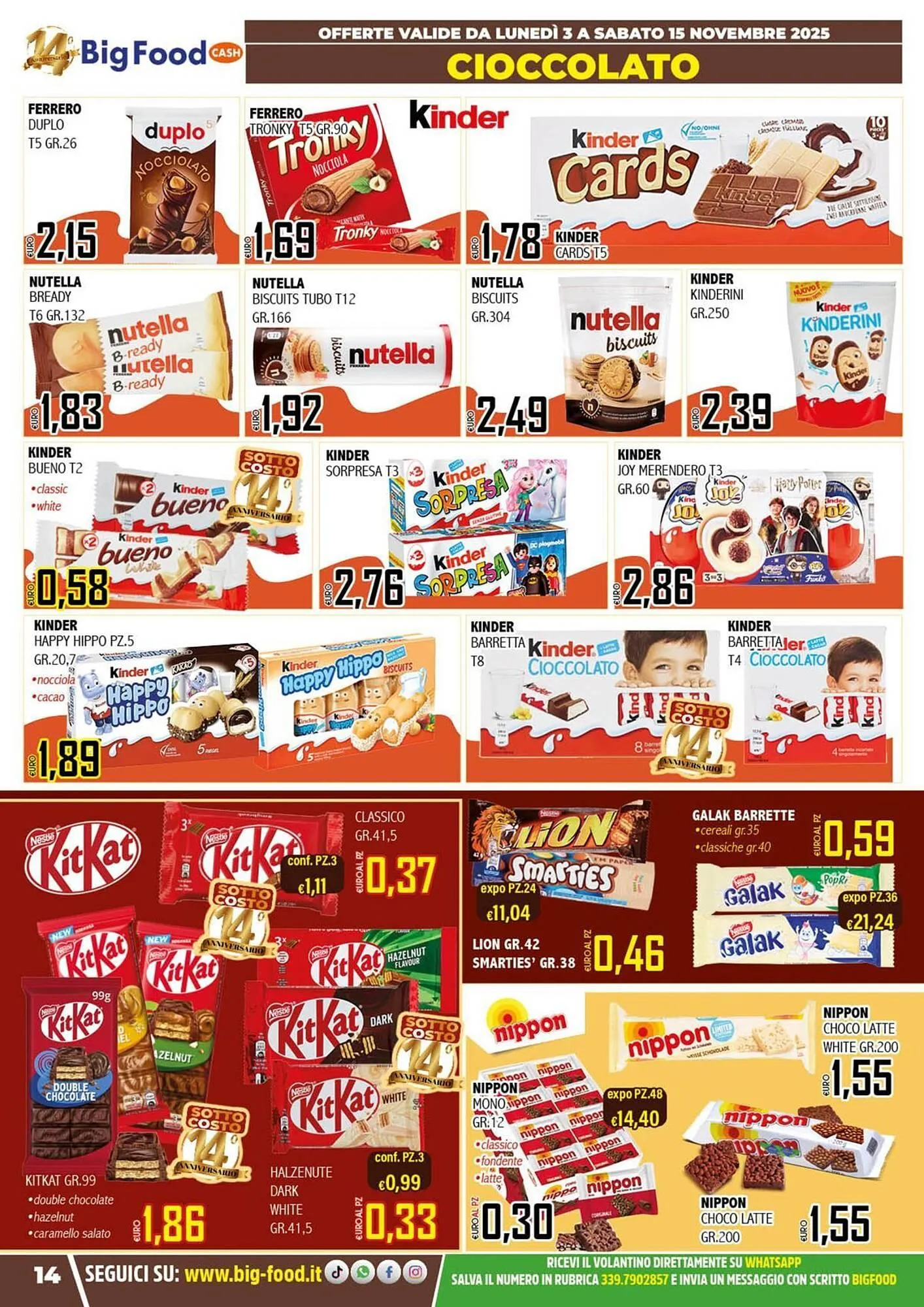 Volantino Big Food da 3 novembre a 15 novembre di 2025 - Pagina del volantino 14