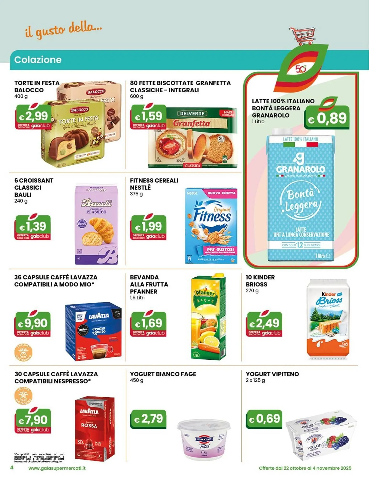 Volantino Gala Supermercati da 22 ottobre a 4 novembre di 2025 - Pagina del volantino 4