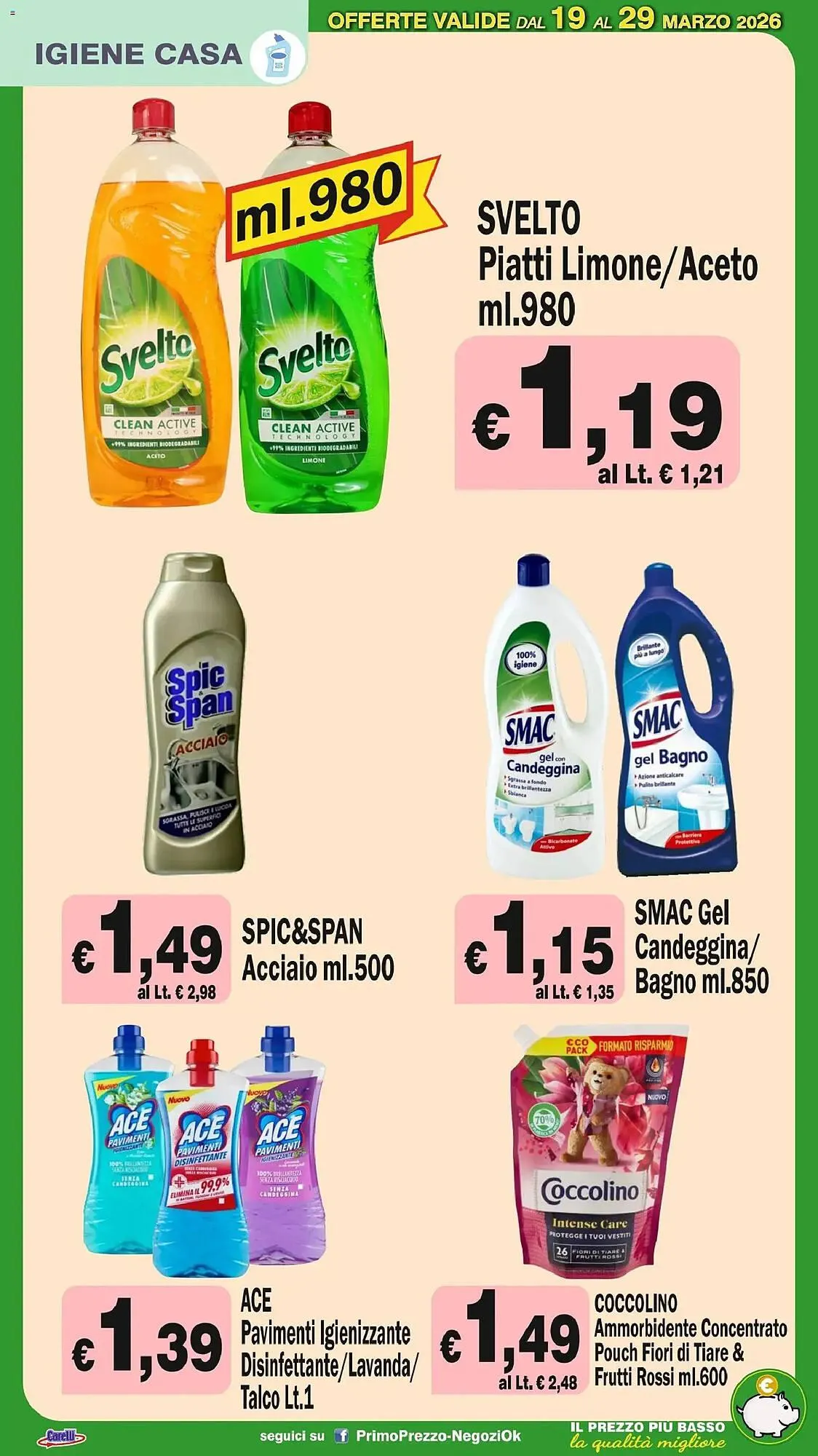 Volantino Primo Prezzo da 19 marzo a 29 marzo di 2026 - Pagina del volantino 22