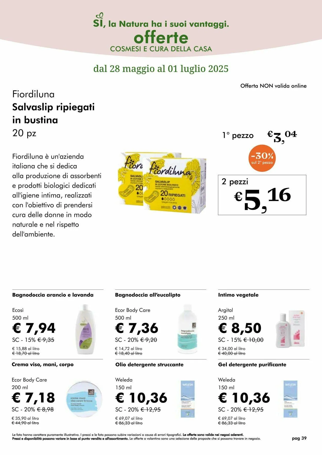 Natura Sì Volantino attuale da 8 luglio a 22 luglio di 2025 - Pagina del volantino 39