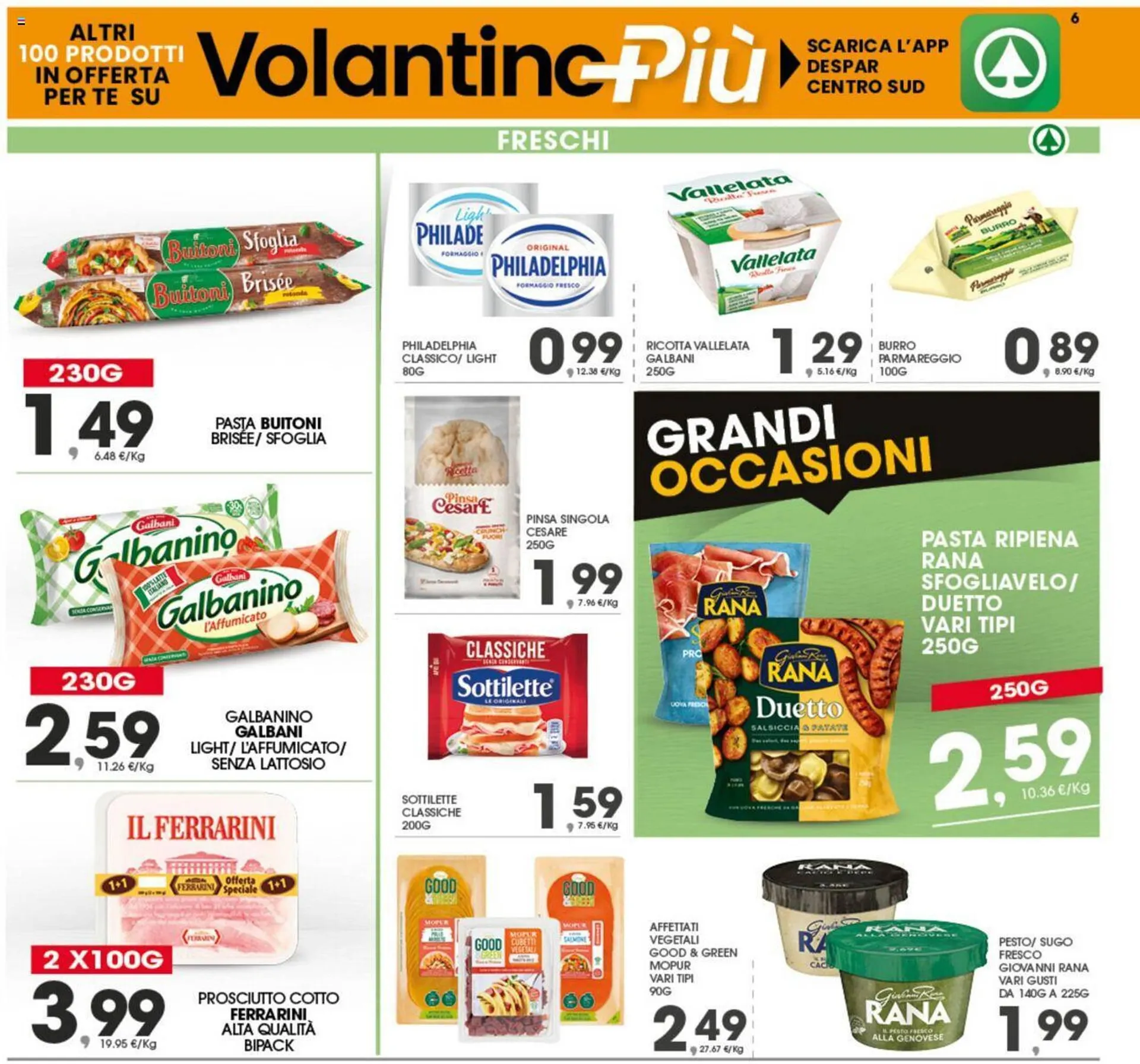 Volantino Eurospar da 4 settembre a 9 settembre di 2023 - Pagina del volantino 6