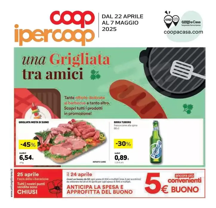 Una Grigliata tra amici da 22 aprile a 7 maggio di 2025 - Pagina del volantino 1