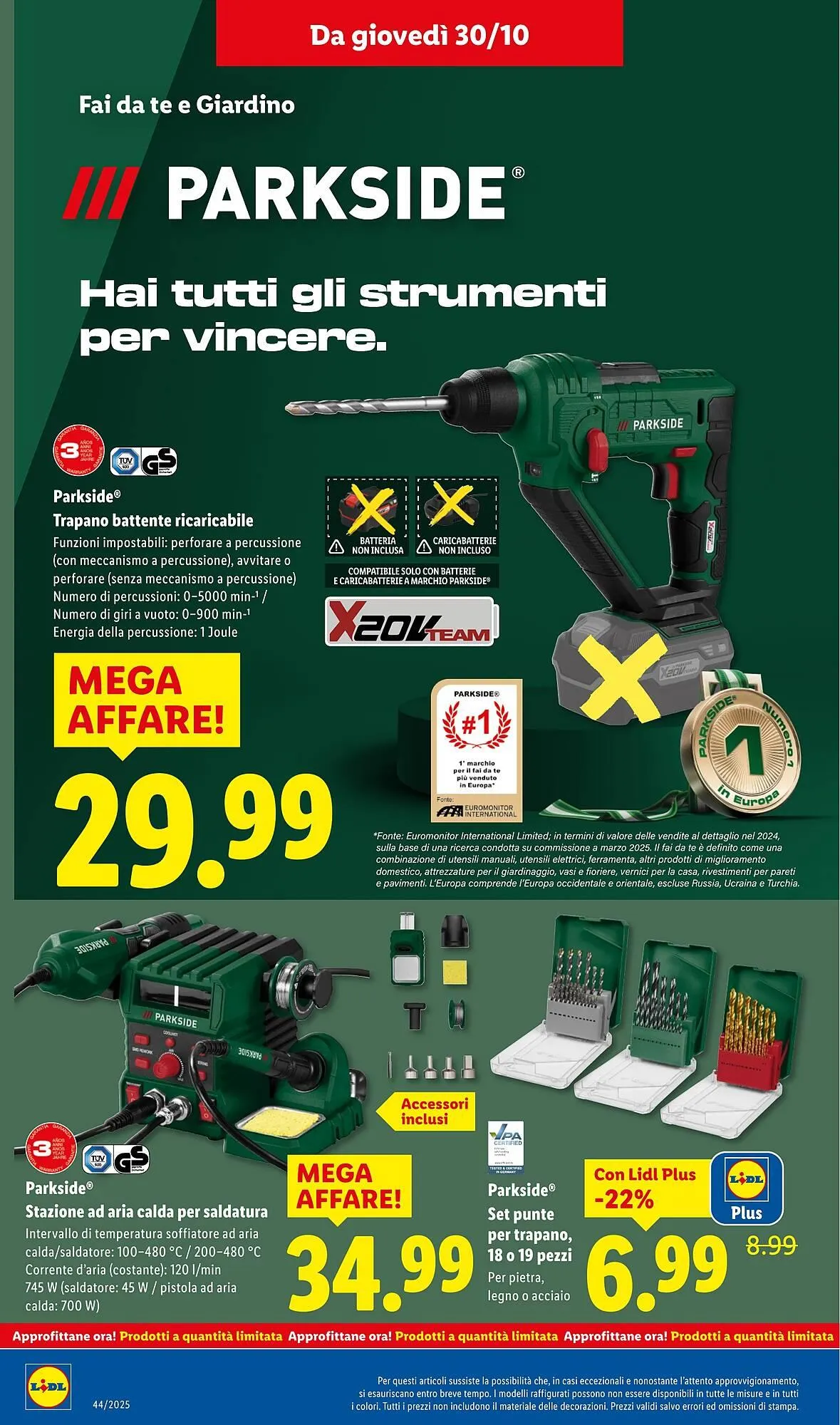 Volantino Lidl da 27 ottobre a 2 novembre di 2025 - Pagina del volantino 44