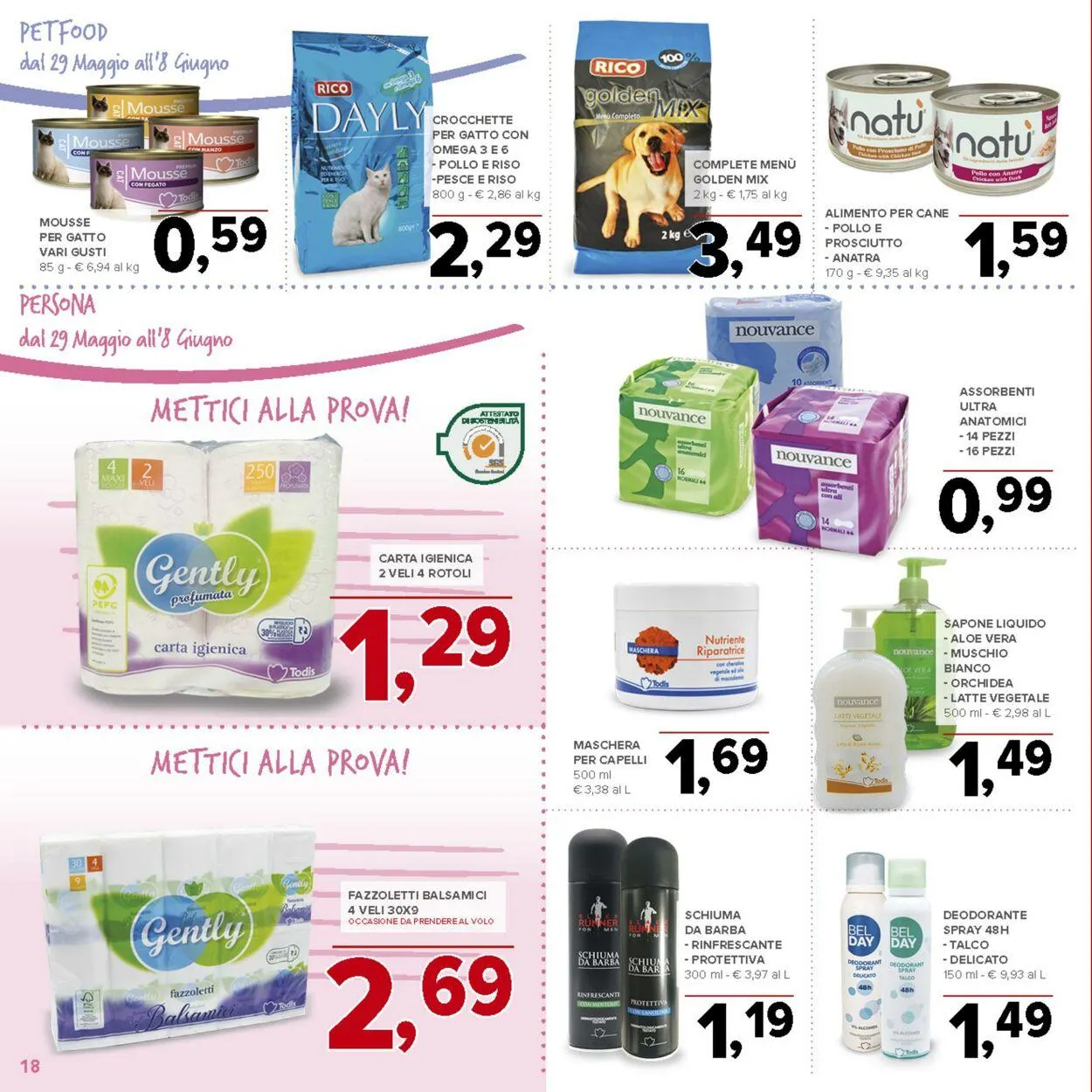 Todis Volantino attuale da 23 luglio a 6 agosto di 2025 - Pagina del volantino 18