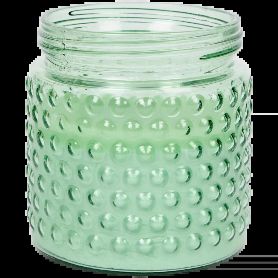 Candela citronella in vaso di vetro