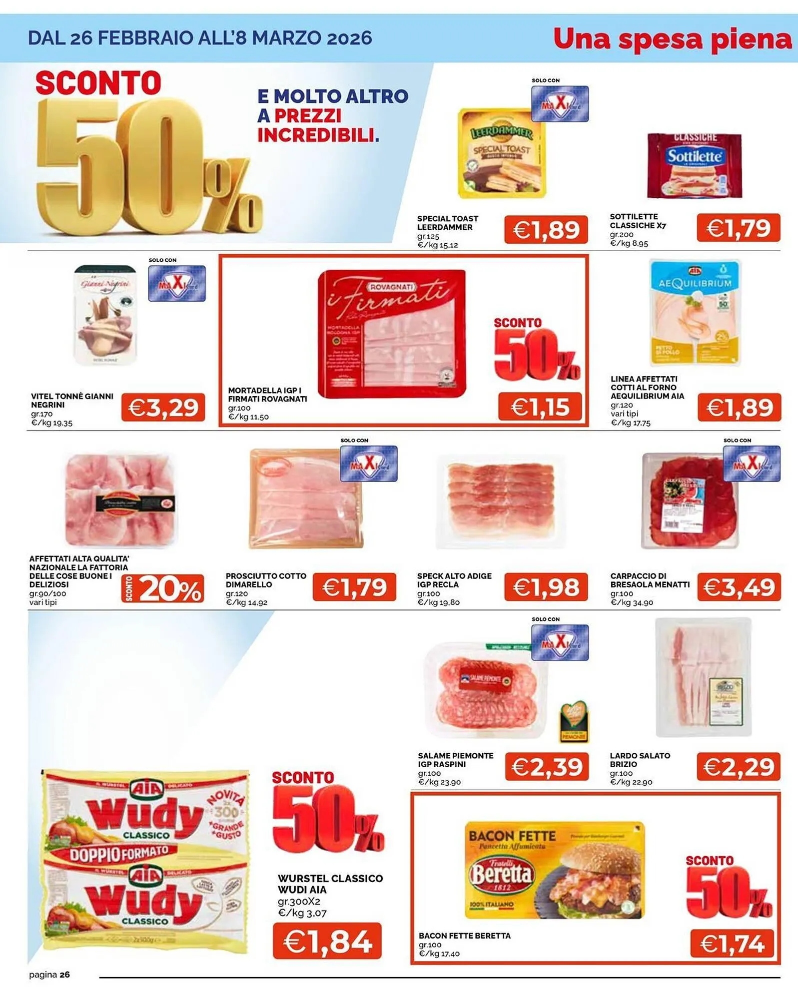 Volantino Maxisconto da 26 febbraio a 8 marzo di 2026 - Pagina del volantino 26