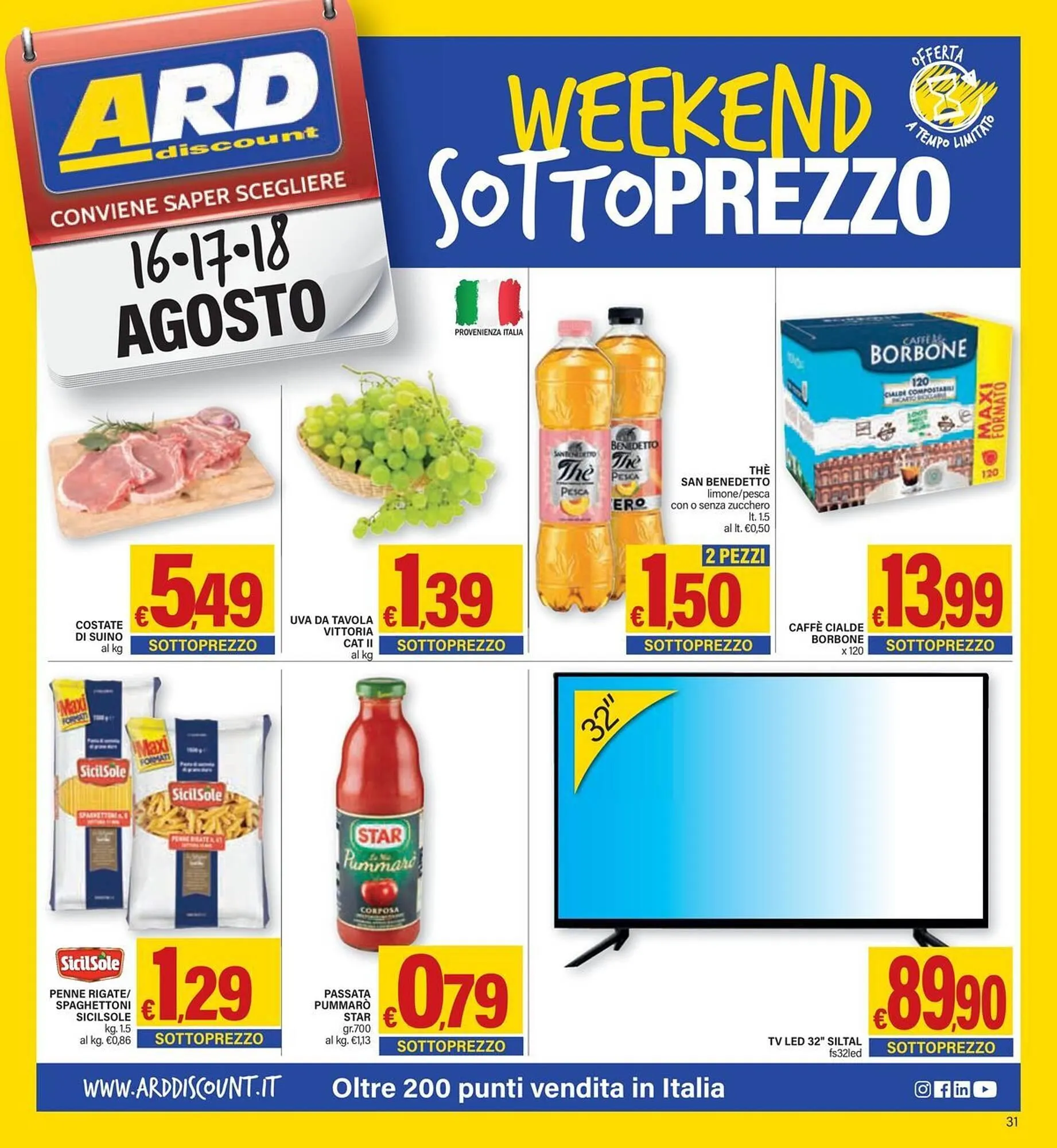 Volantino Ard Discount da 8 agosto a 18 agosto di 2024 - Pagina del volantino 31