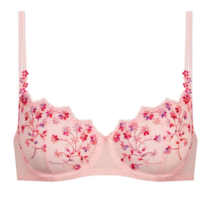 MEY-74444-558- Reggiseno soft a balconcino con ferretto serie Delightful - Bonbon Pink