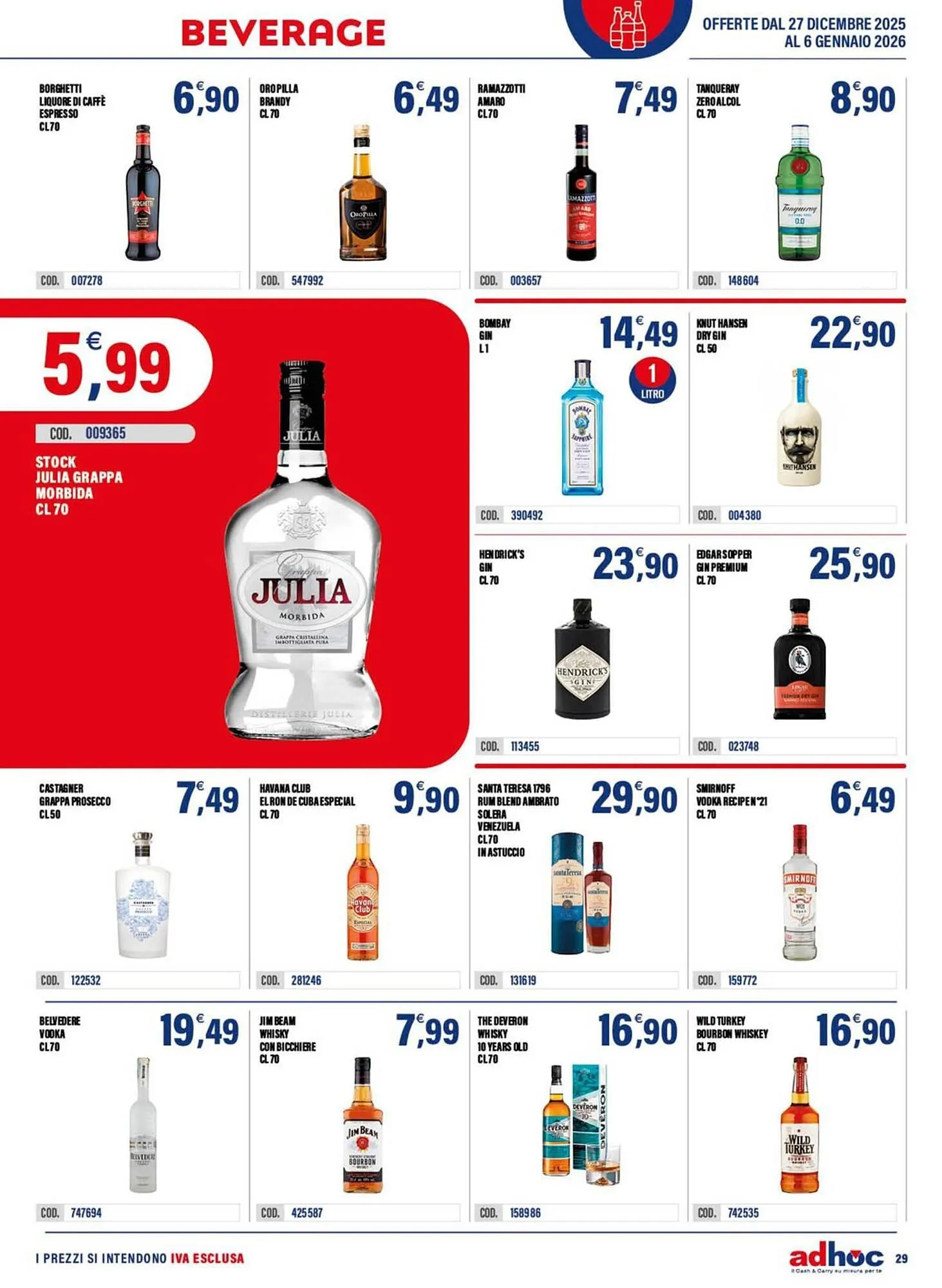 Volantino Adhoc da 29 dicembre a 6 gennaio di 2026 - Pagina del volantino 29