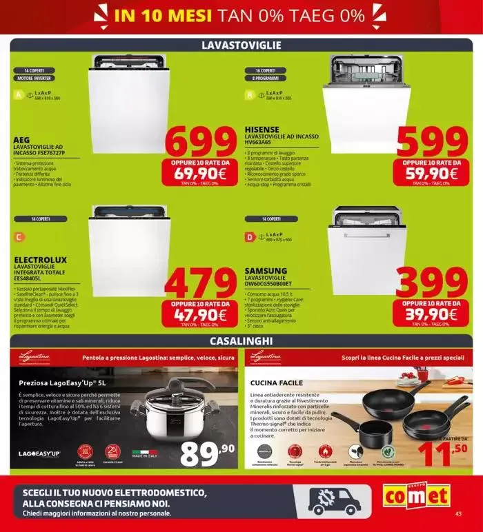 Zero scusa, tasso zero da Comet! da 3 aprile a 16 aprile di 2025 - Pagina del volantino 43