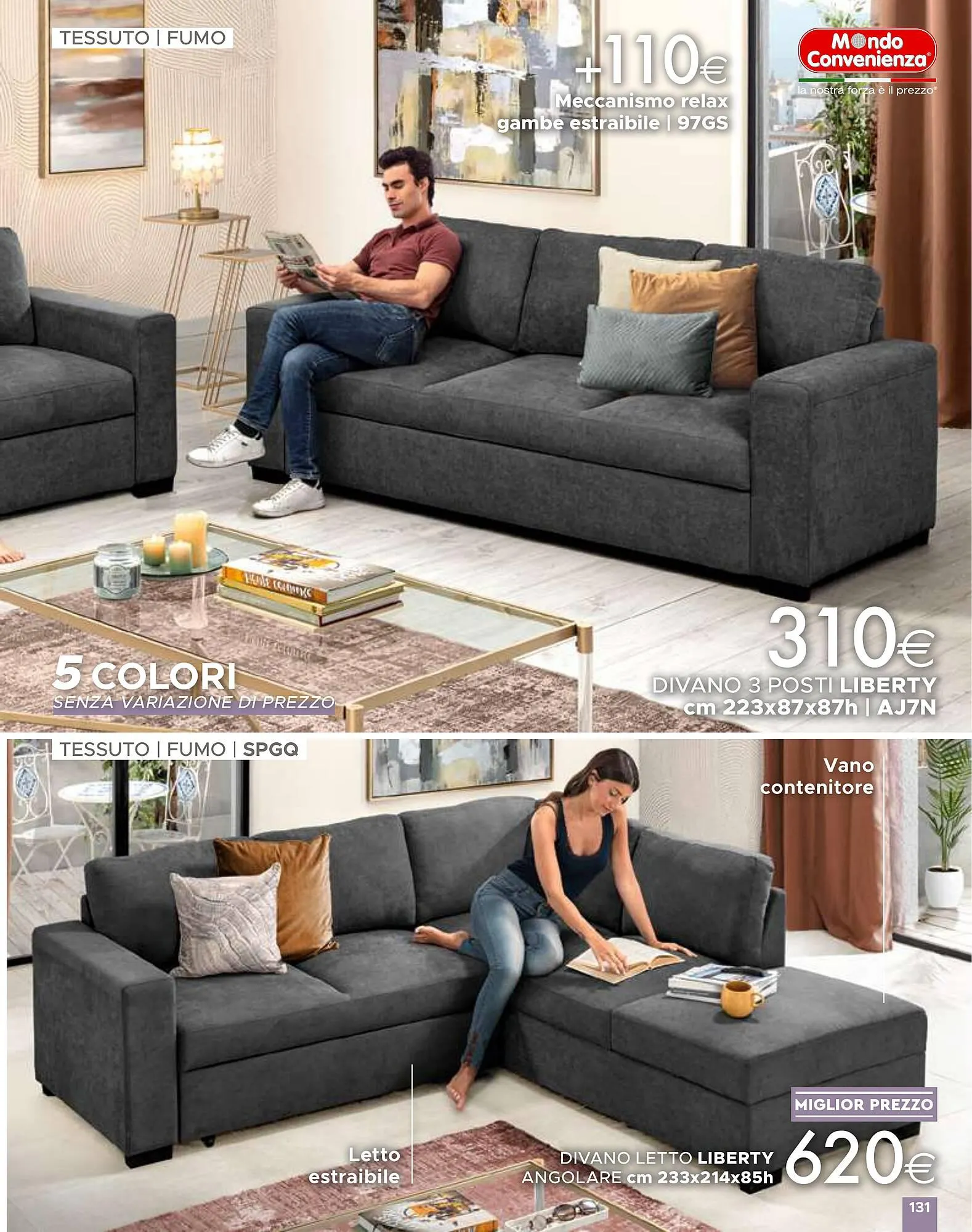 Volantino Mondo Convenienza da 1 aprile a 1 settembre di 2024 - Pagina del volantino 131