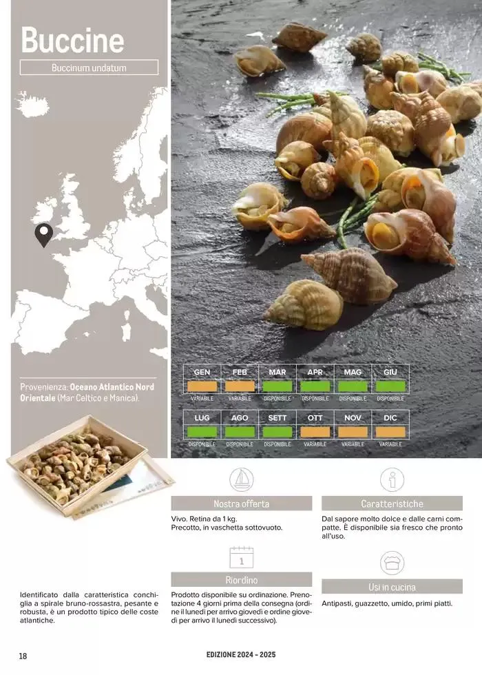 Catalogo Frutti di mare da 2 gennaio a 31 luglio di 2025 - Pagina del volantino 18