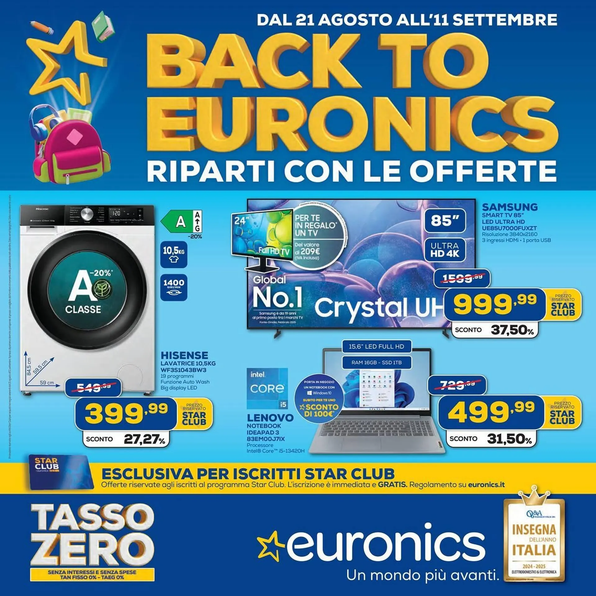 Volantino Euronics da 21 agosto a 11 settembre di 2025 - Pagina del volantino 1