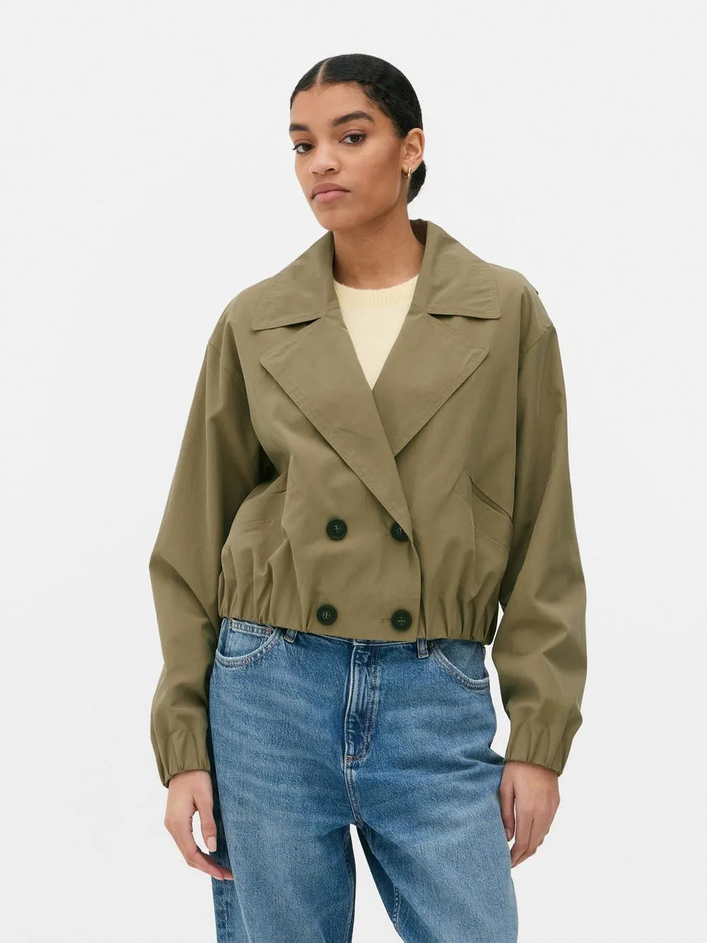 Impermeabile corto doppiopetto