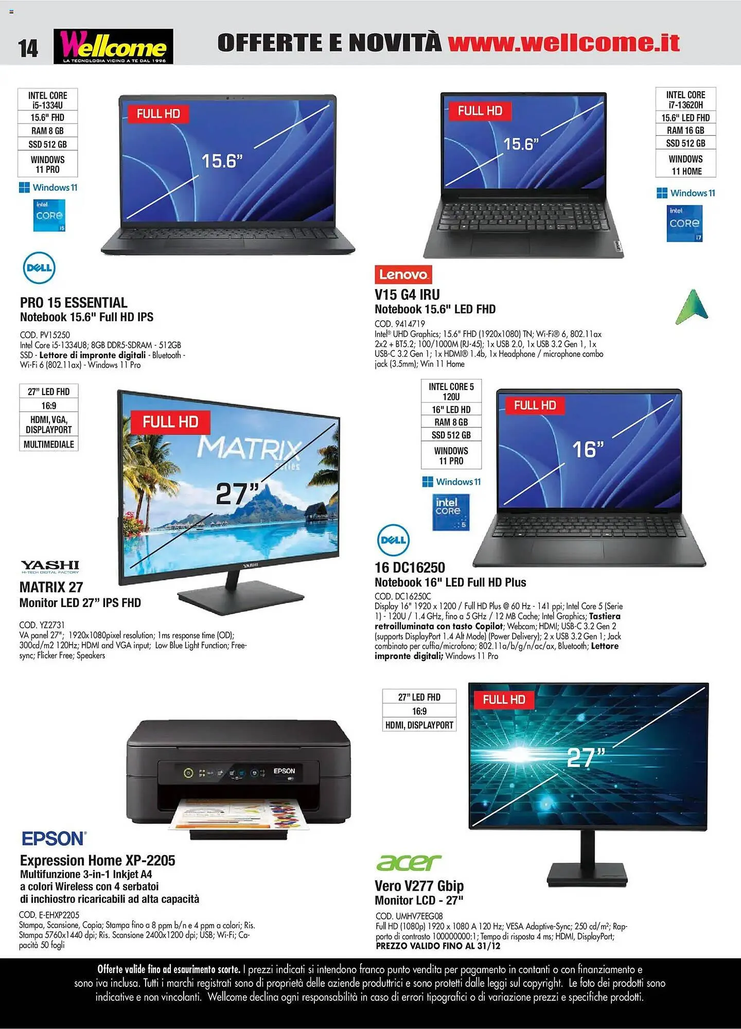 Volantino Wellcome da 23 dicembre a 14 gennaio di 2026 - Pagina del volantino 14