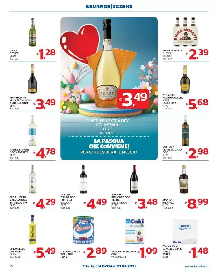 LA PASQUA CHE CONVIENE! da 7 aprile a 21 aprile di 2025 - Pagina del volantino 10