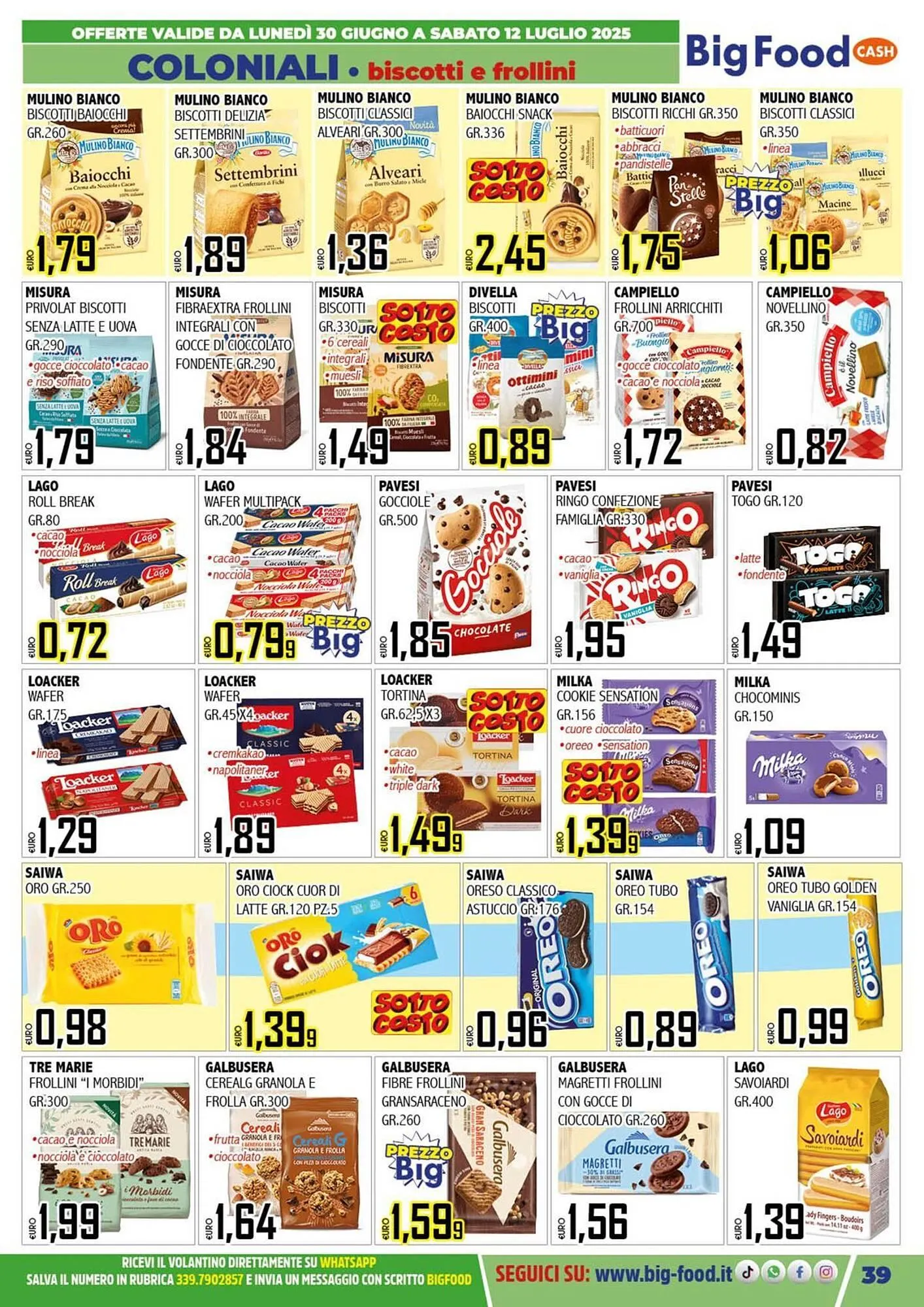 Volantino Big Food da 30 giugno a 12 luglio di 2025 - Pagina del volantino 39