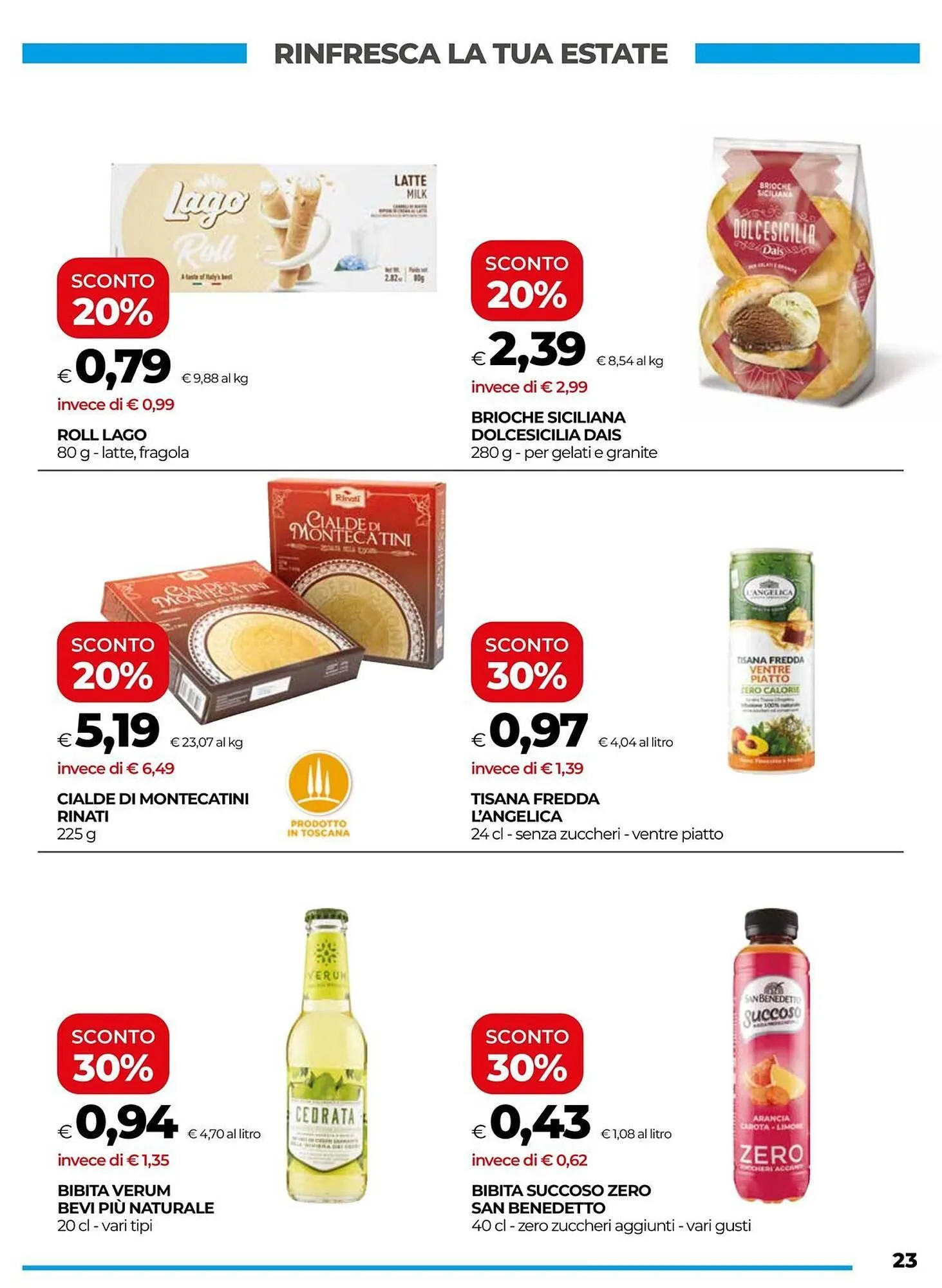 Volantino Unicoop da 5 giugno a 18 giugno di 2025 - Pagina del volantino 23