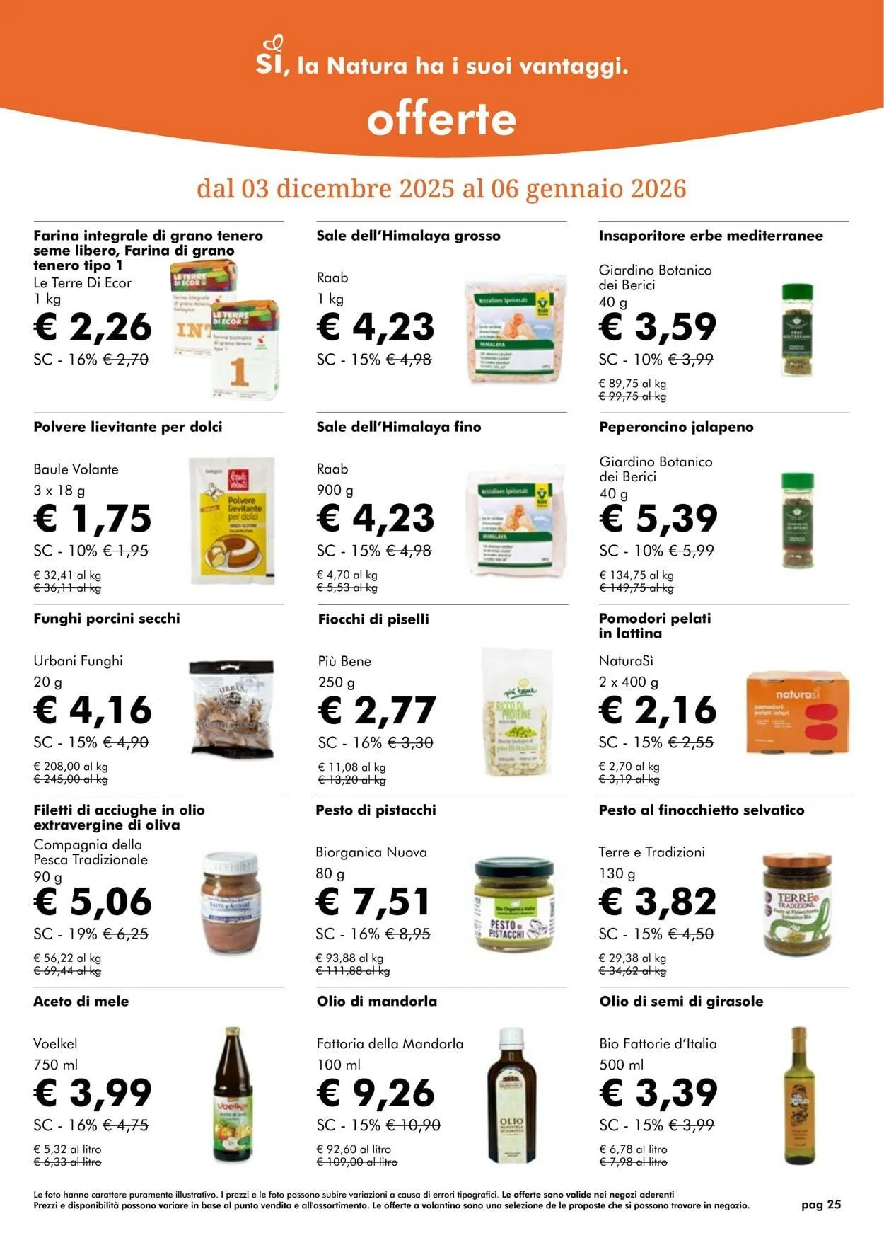 Natura Sì Volantino attuale da 1 dicembre a 1 gennaio di 2026 - Pagina del volantino 25