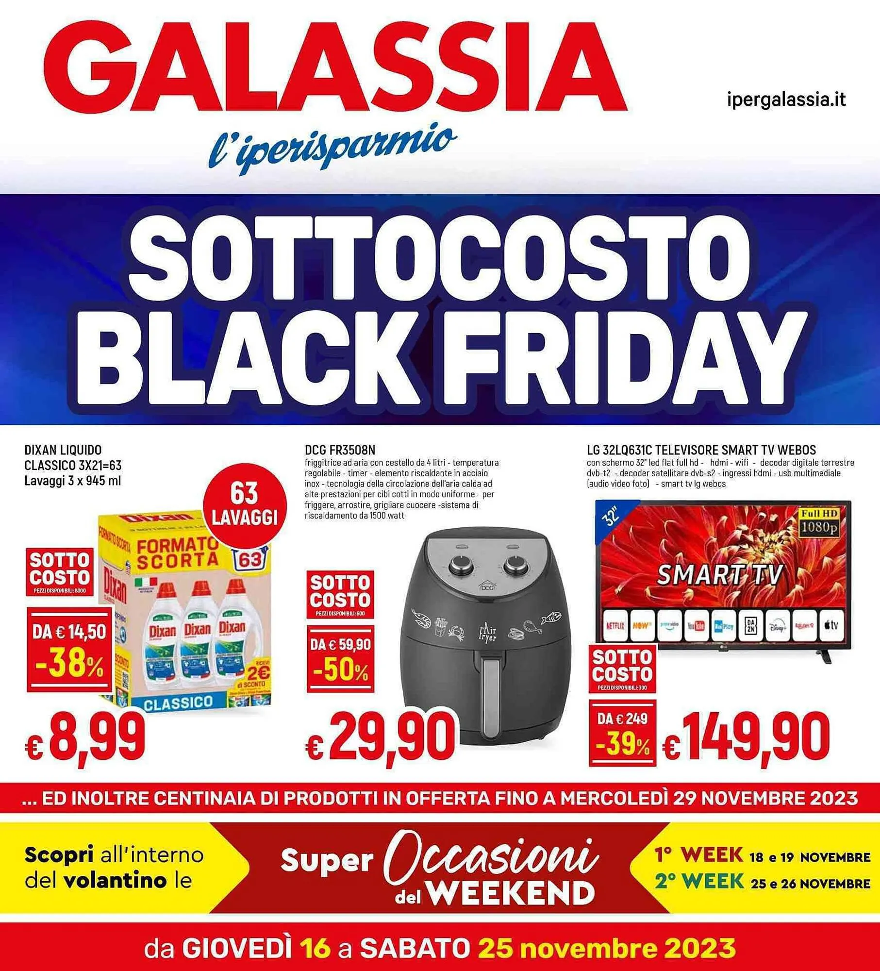 Volantino Galassia da 16 novembre a 25 novembre di 2023 - Pagina del volantino 1