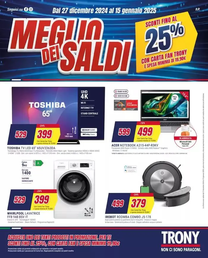Meglio dei saldi da 27 dicembre a 15 gennaio di 2025 - Pagina del volantino 1