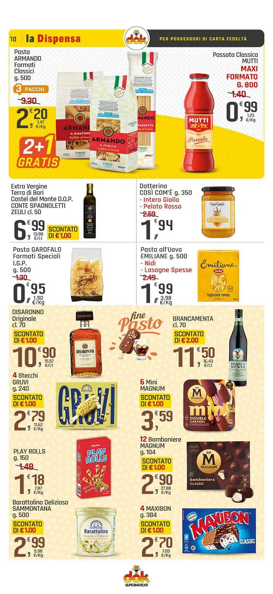 Volantino Supermercati Dok da 8 agosto a 15 agosto di 2025 - Pagina del volantino 10