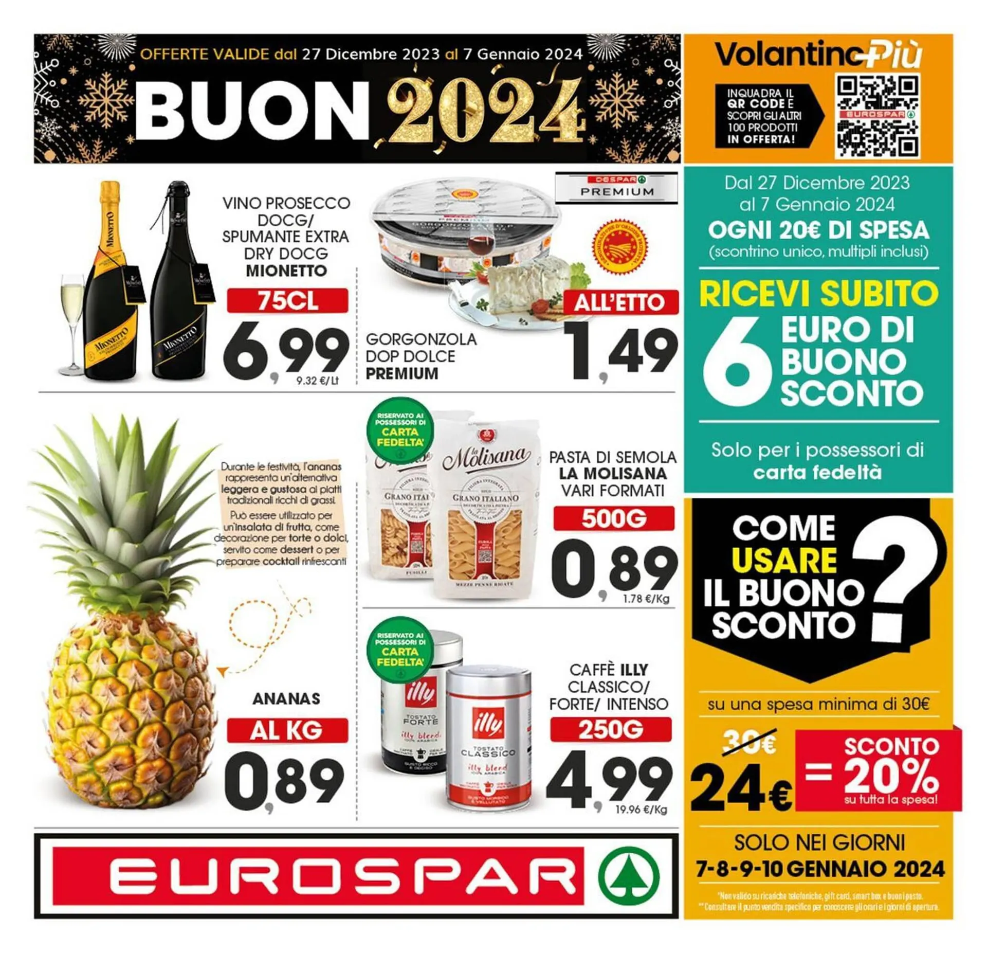 Volantino Eurospar da 27 dicembre a 7 gennaio di 2024 - Pagina del volantino 1