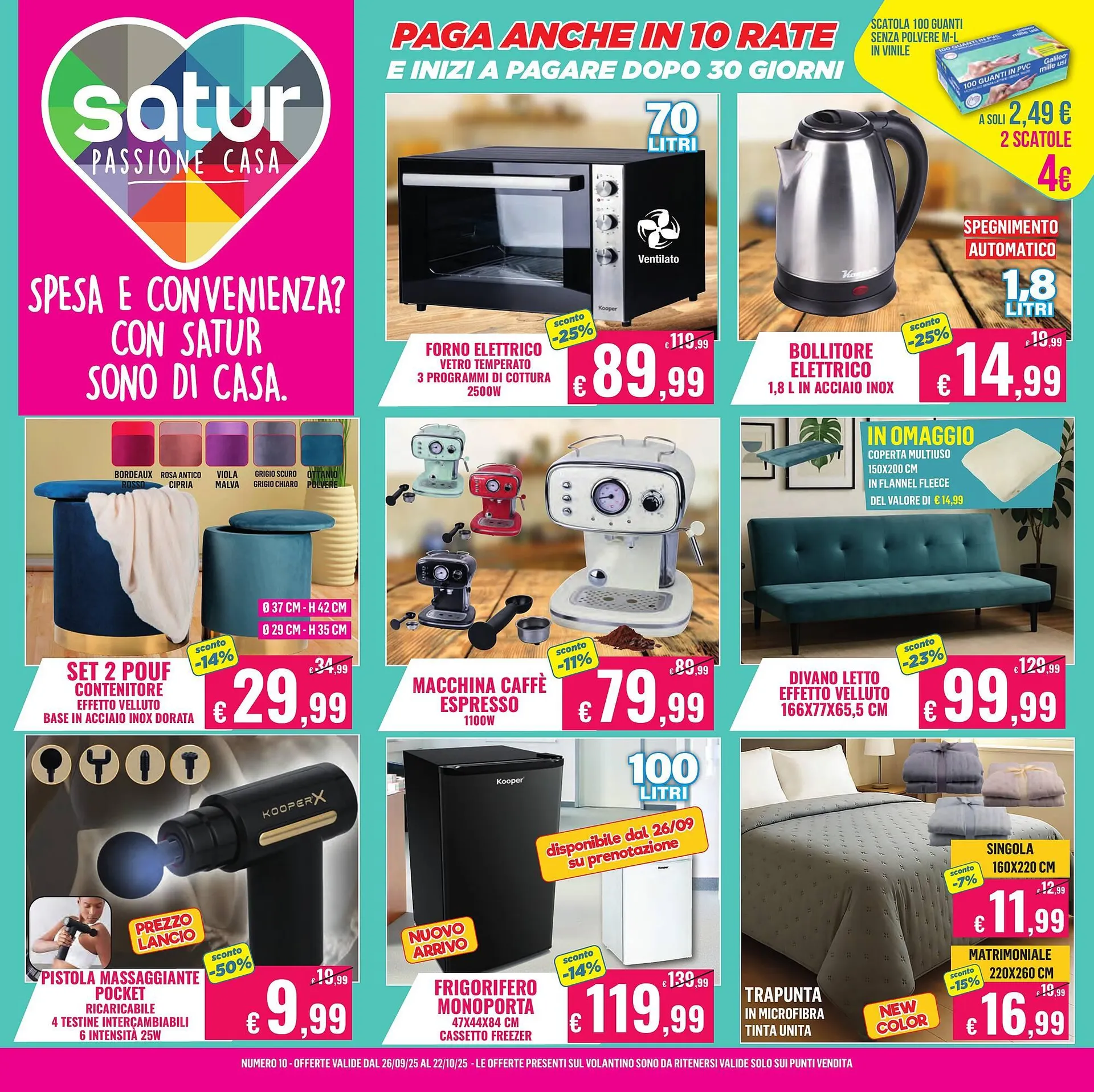 Volantino Satur da 26 settembre a 19 ottobre di 2025 - Pagina del volantino 1