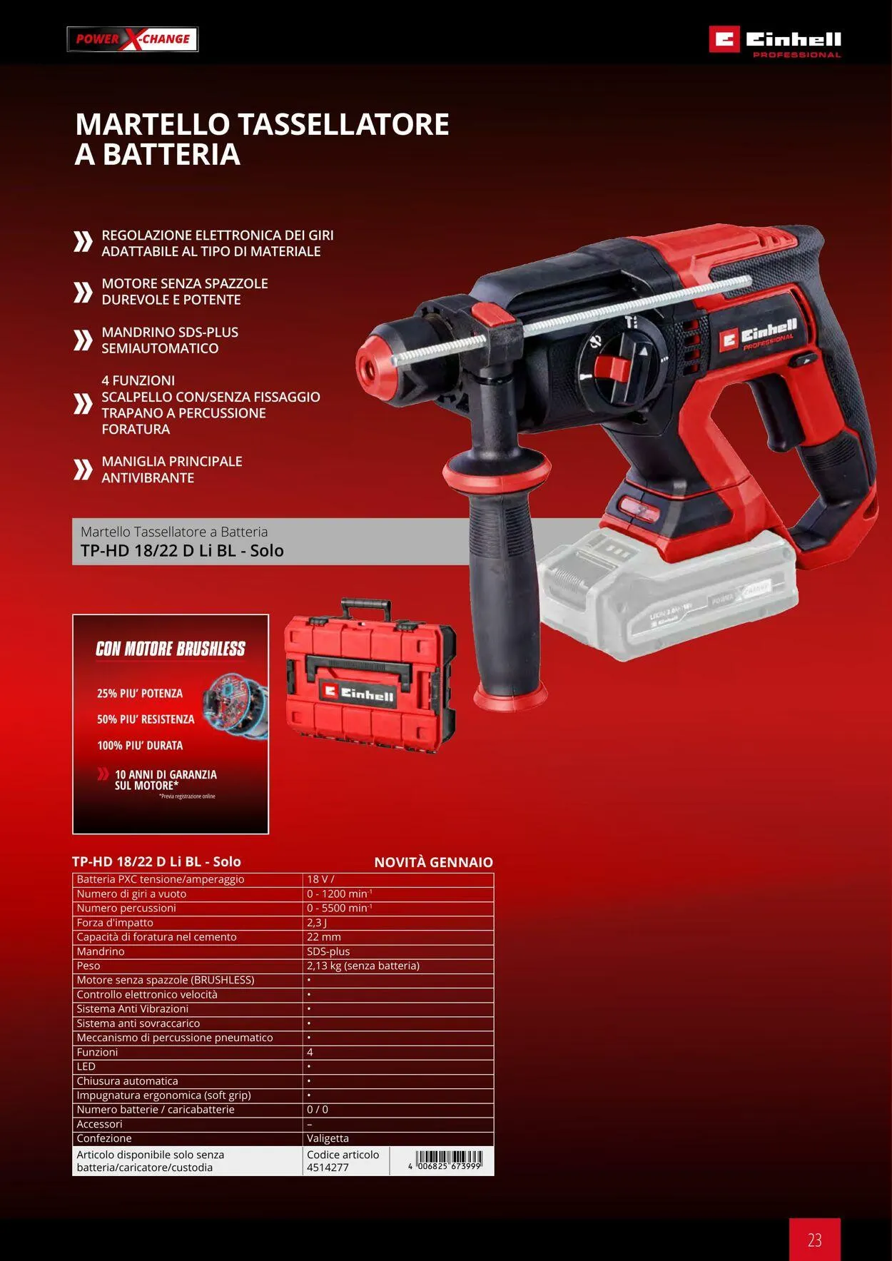 Einhell da 17 giugno a 17 dicembre di 2025 - Pagina del volantino 23