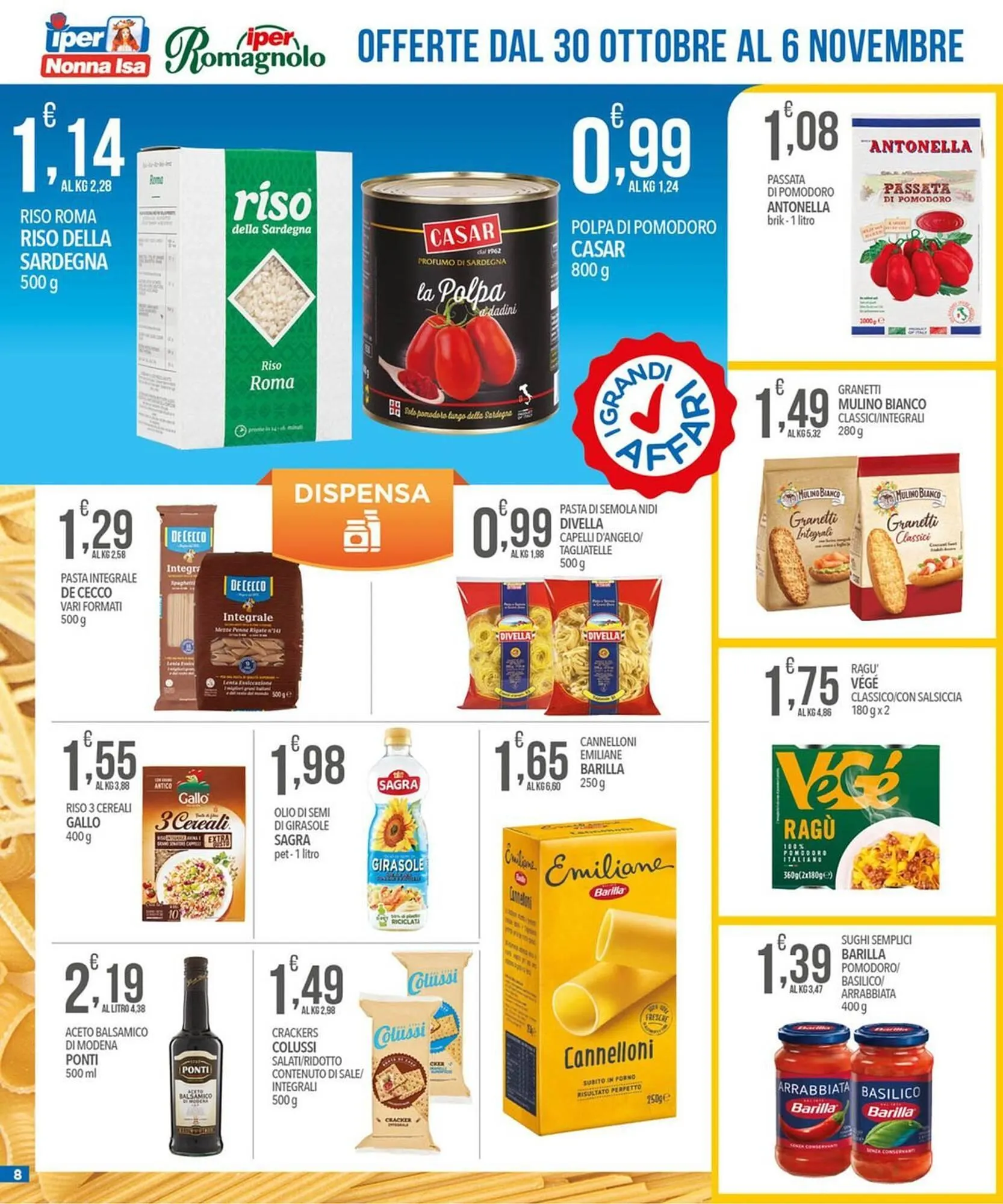 Volantino Iper Nonna Isa da 30 ottobre a 6 novembre di 2025 - Pagina del volantino 8