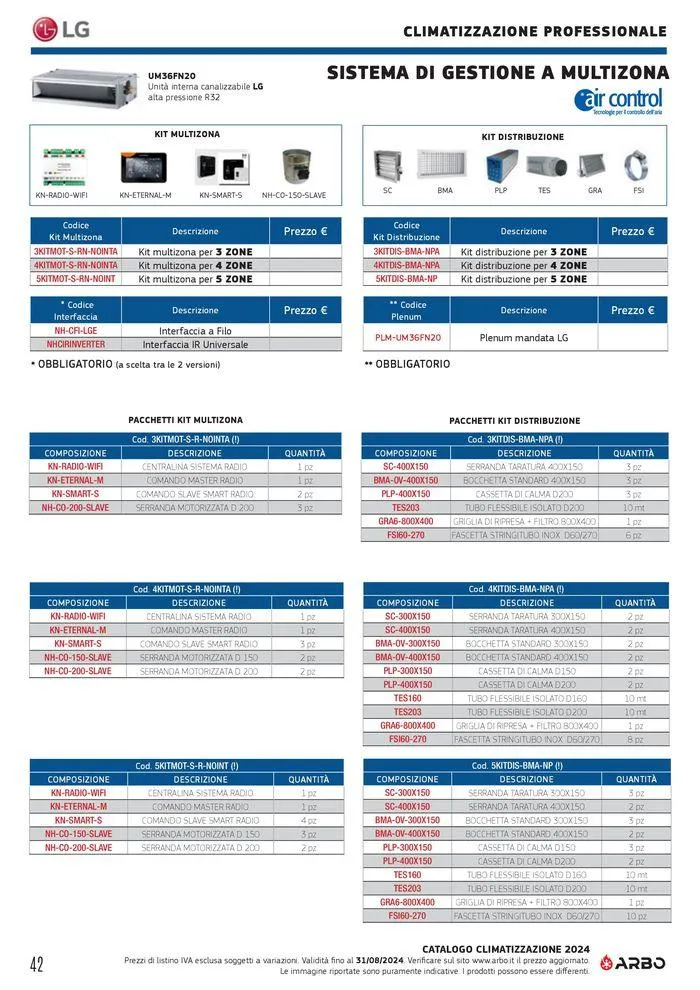 Catalogo climatizzazione 2024 da 17 maggio a 31 dicembre di 2024 - Pagina del volantino 42