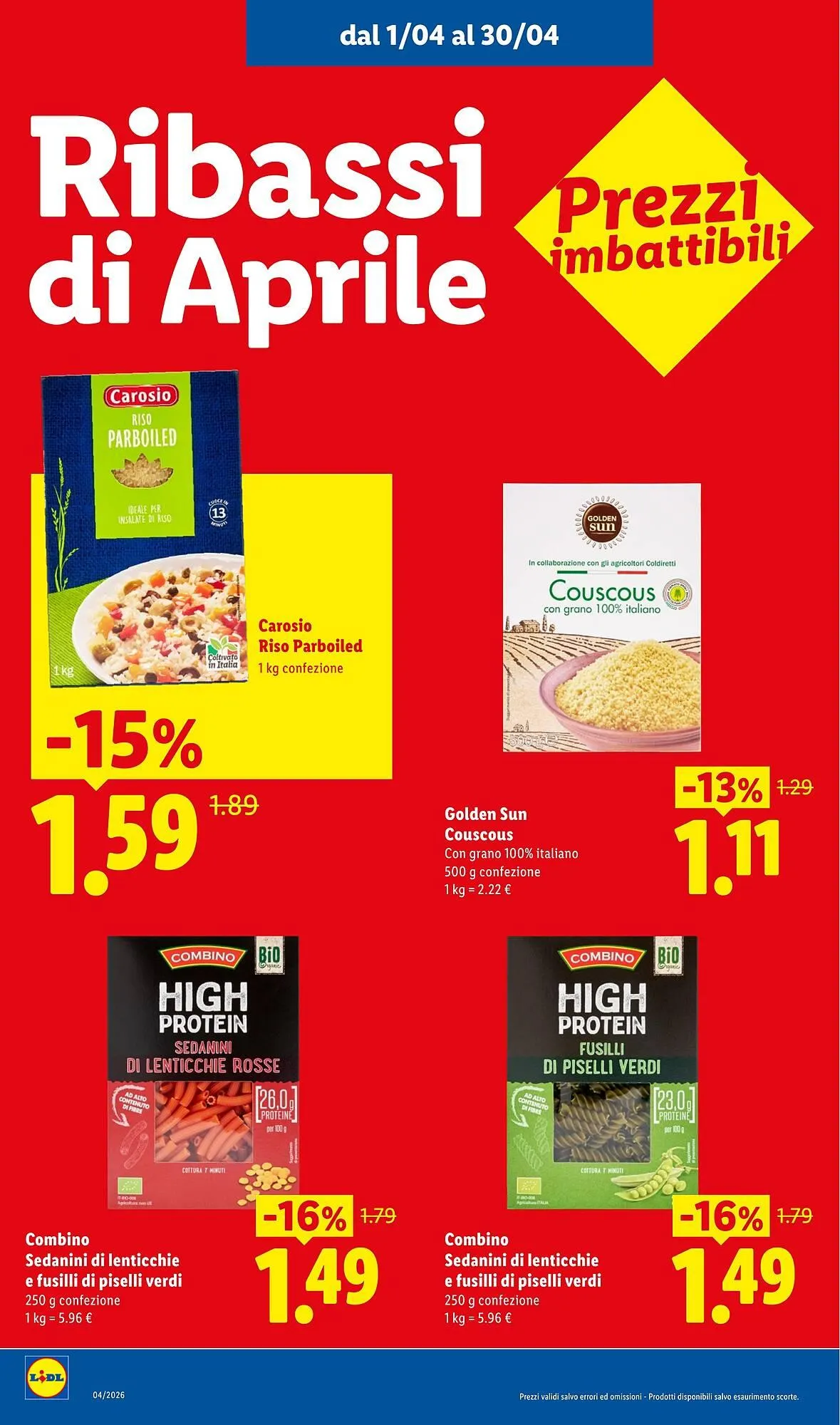 Volantino Lidl da 1 aprile a 30 aprile di 2026 - Pagina del volantino 6