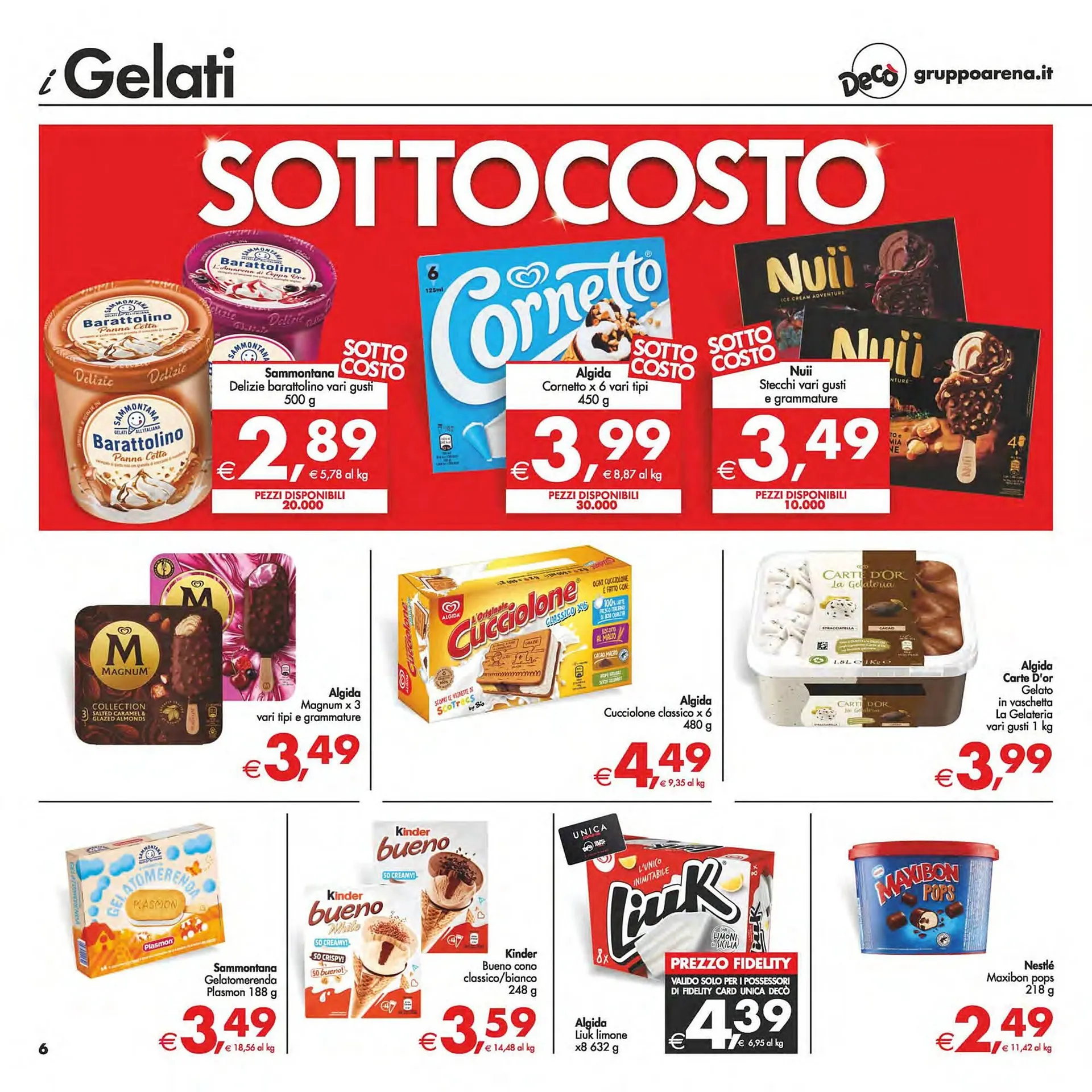 Volantino Deco Supermercati da 1 agosto a 10 agosto di 2025 - Pagina del volantino 6