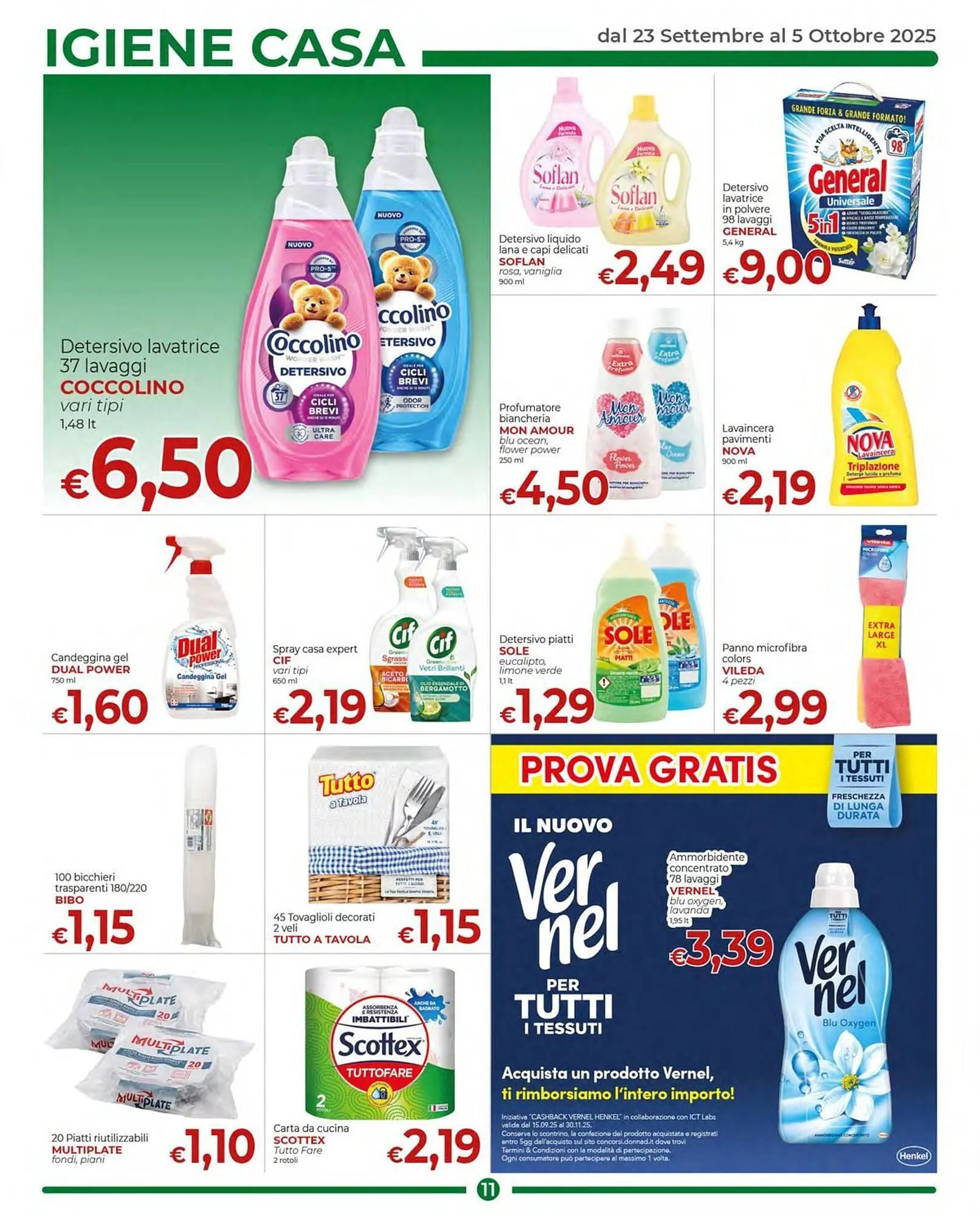Volantino Supermercati Nonna Isa da 23 settembre a 5 ottobre di 2025 - Pagina del volantino 11