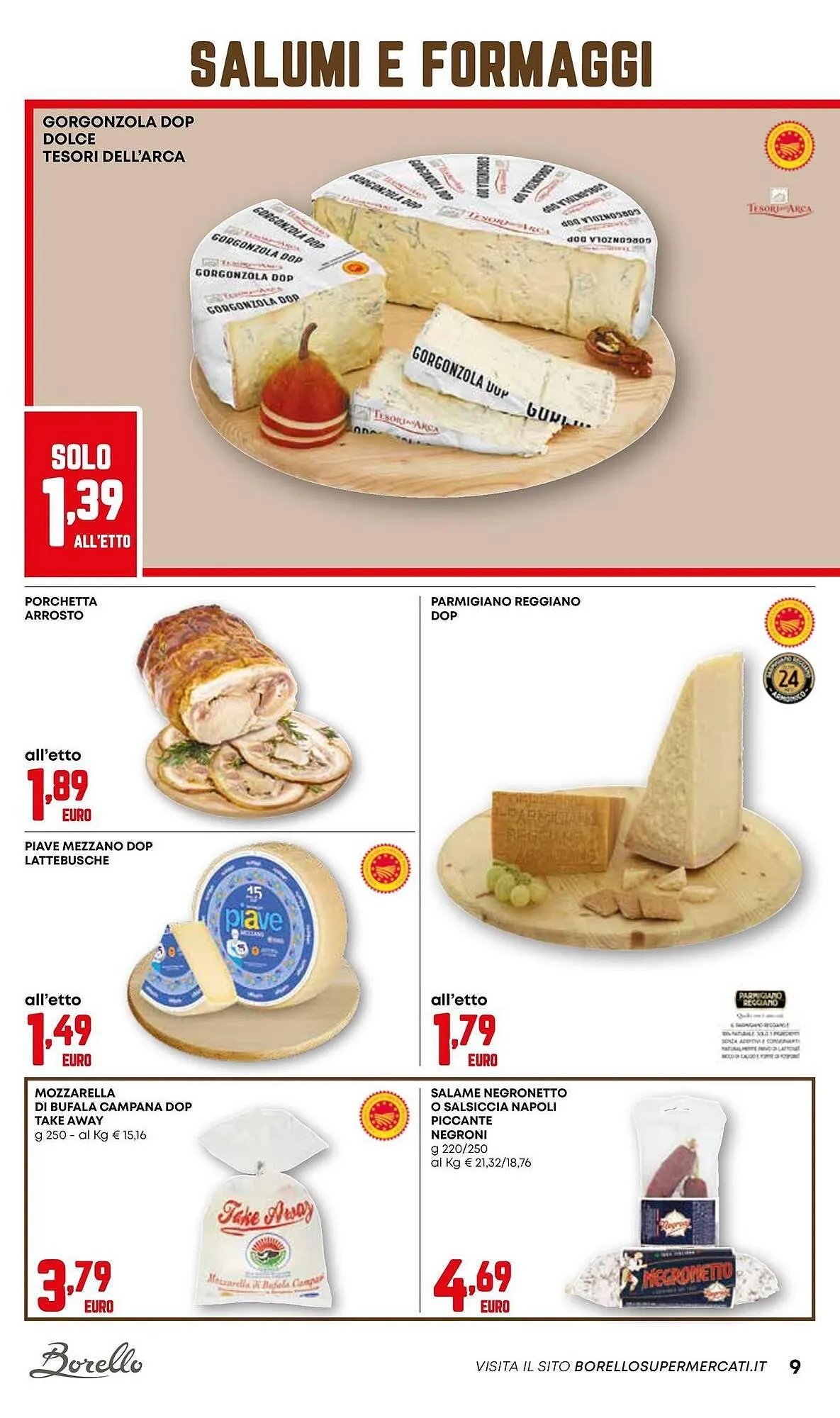 Volantino Borello Supermercati da 6 novembre a 19 novembre di 2025 - Pagina del volantino 9