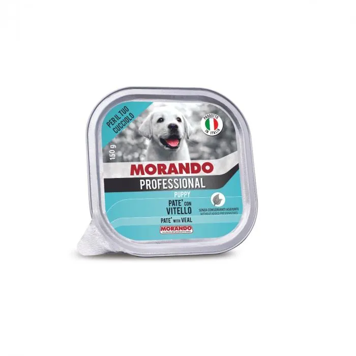 Morando Junior paté per cani cuccioli con Vitello 150g